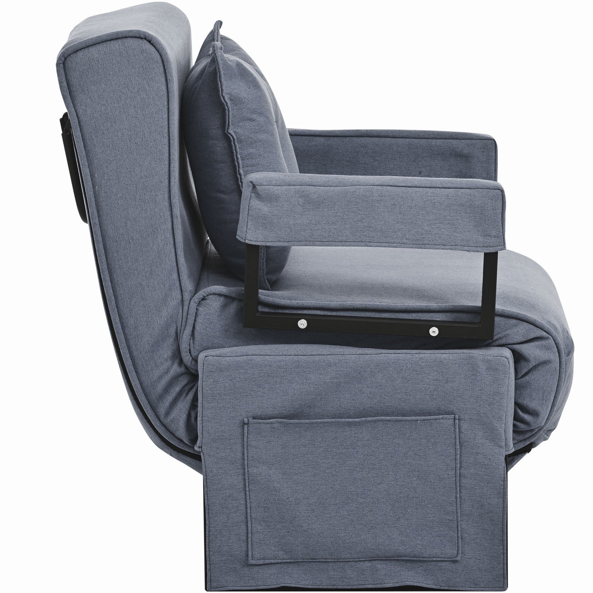 DOTMALL Loungesessel 3-in-1 Schlafsessel für klappbarer mit Person, Kissen eine Sofasessel