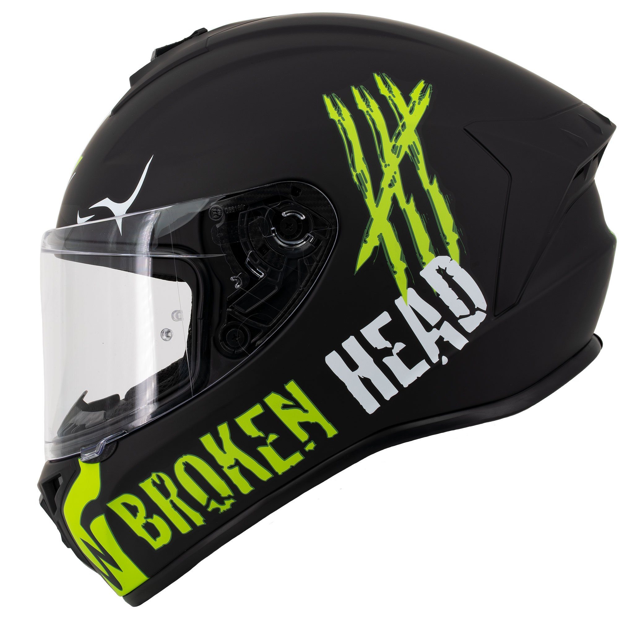 Broken Head Motorradhelm »Adrenalin Therapy 4X Black-Green Matt«, ein Helm  für Adrenalin Junkies online kaufen | OTTO