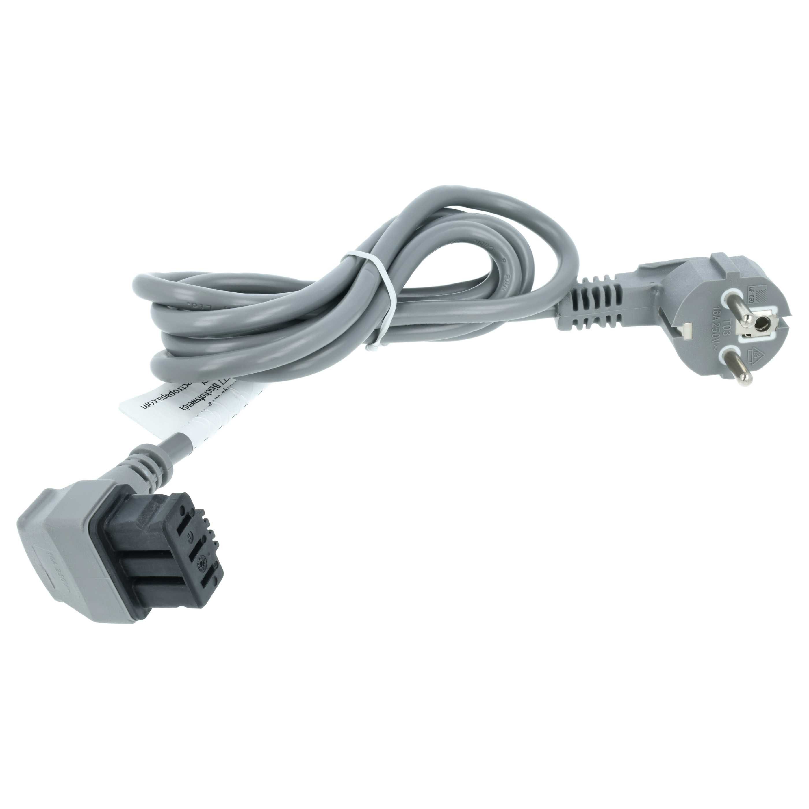 vhbw passend für Junker JS05IN50, JS04VS91, JS05XN90, JS04VN94, JS03VN90 Stromkabel, (175.0 cm)
