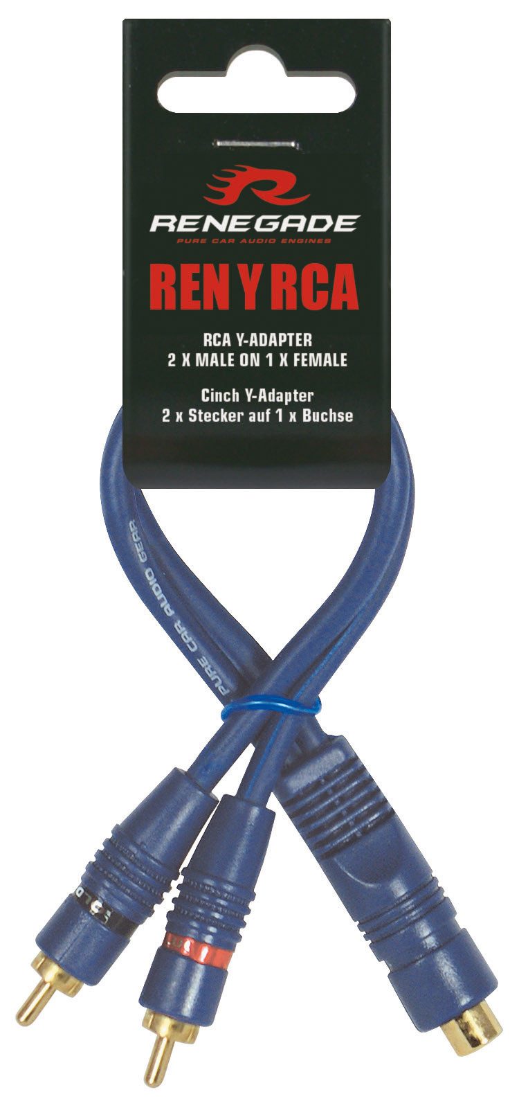 Renegade Renegade RENYRCA Cinch Y-Adapter 0,25 m Auto-Lautsprecher