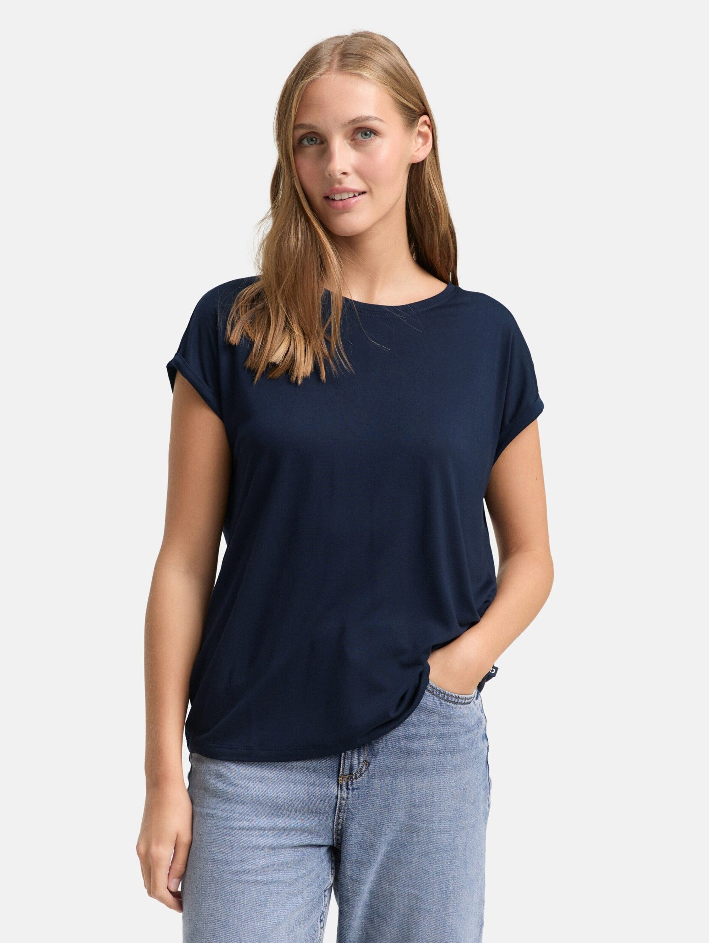 TOM TAILOR Denim T-Shirt (1-tlg) Plain/ohne Details – Bild 2 von 5