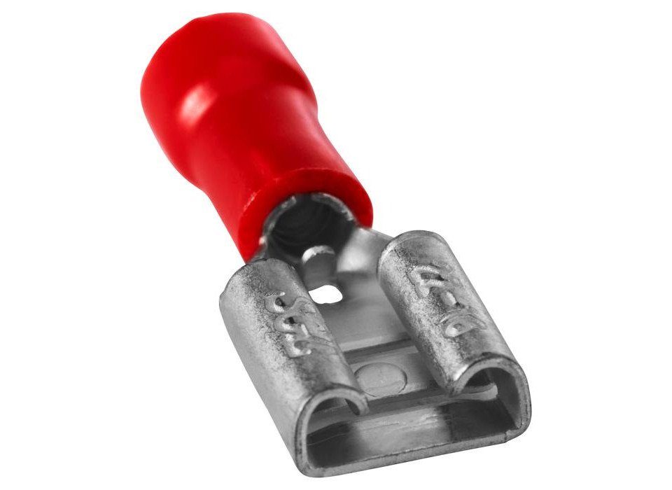 Hager Verbindungsklemme Flachsteck-Hülsen 0,5 - 1,5 mm² rot, Stec kgröße: