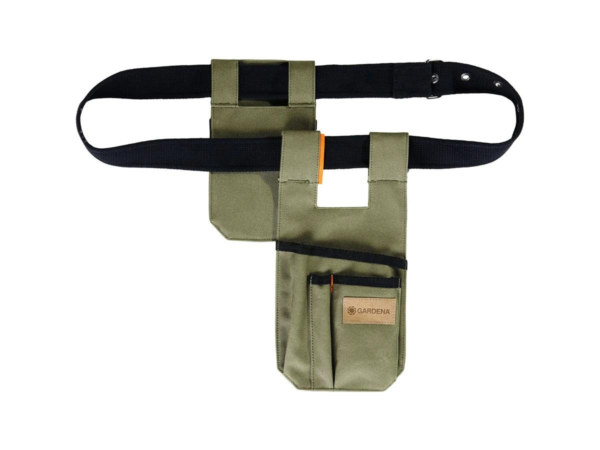 GARDENA Gürteltasche für Gartenwerkzeuge mit mehreren Taschen Damen und Herren, Wasserabweisendes Material für den Einsatz im Garten