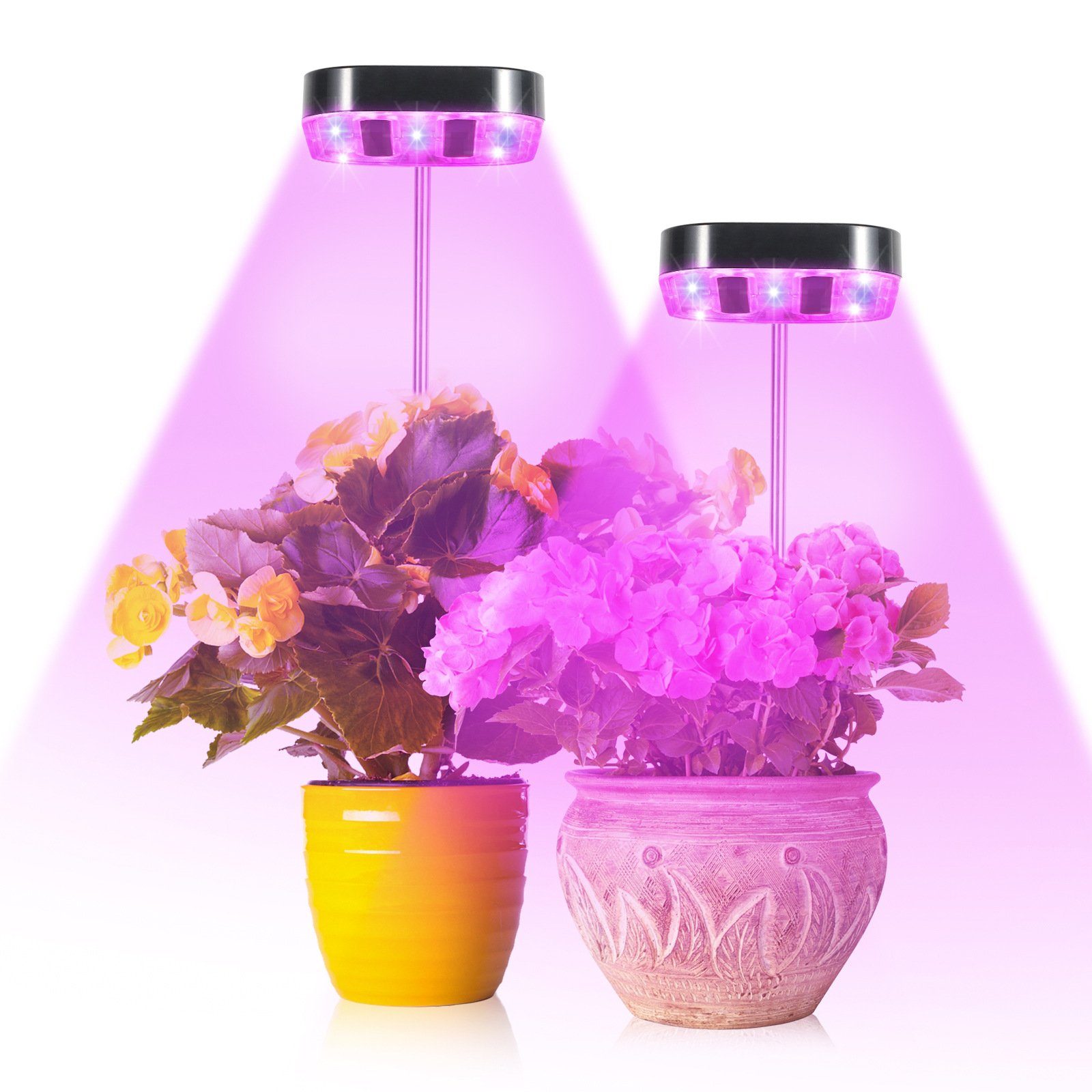 Sunicol Pflanzenlampe LED Vollspektrum, 1/2/4 Köpfe günstig online kaufen