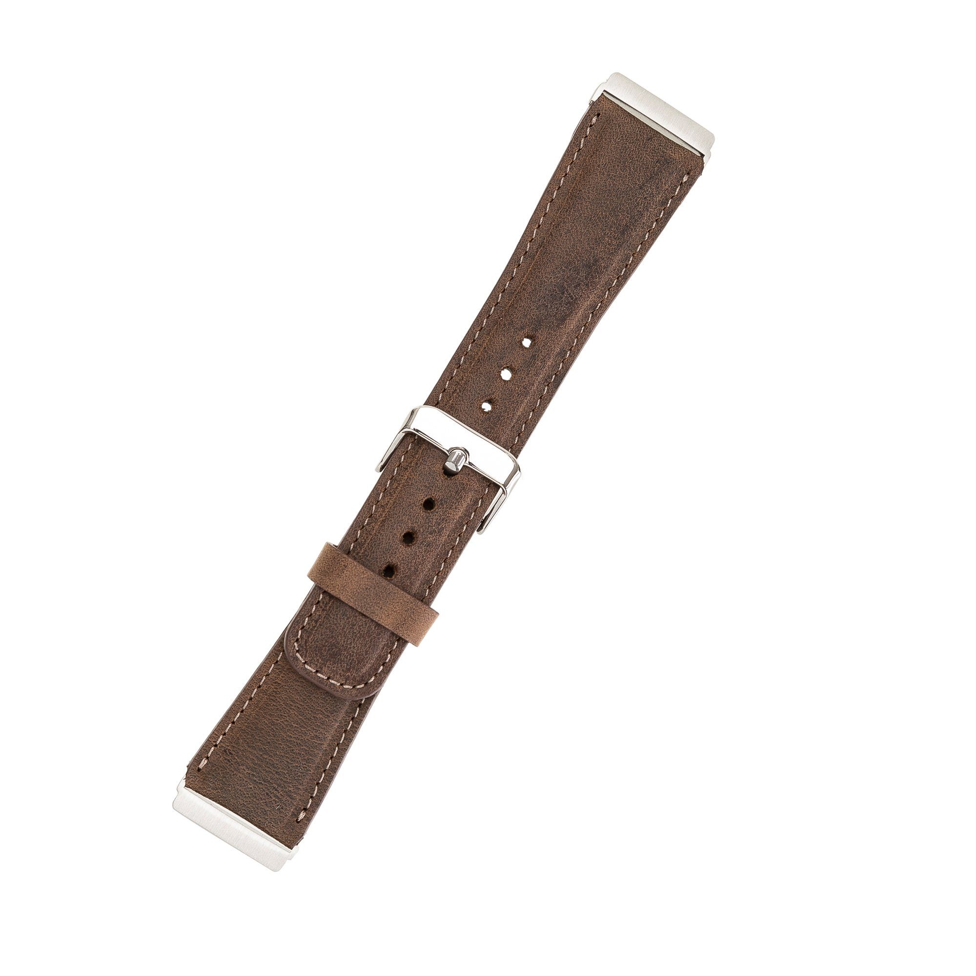 4 2 Matt Sense Armband 3 Renna Smartwatch-Armband Leder & Echtes / Braun Versa Ersatzarmband / Fitbit Leather