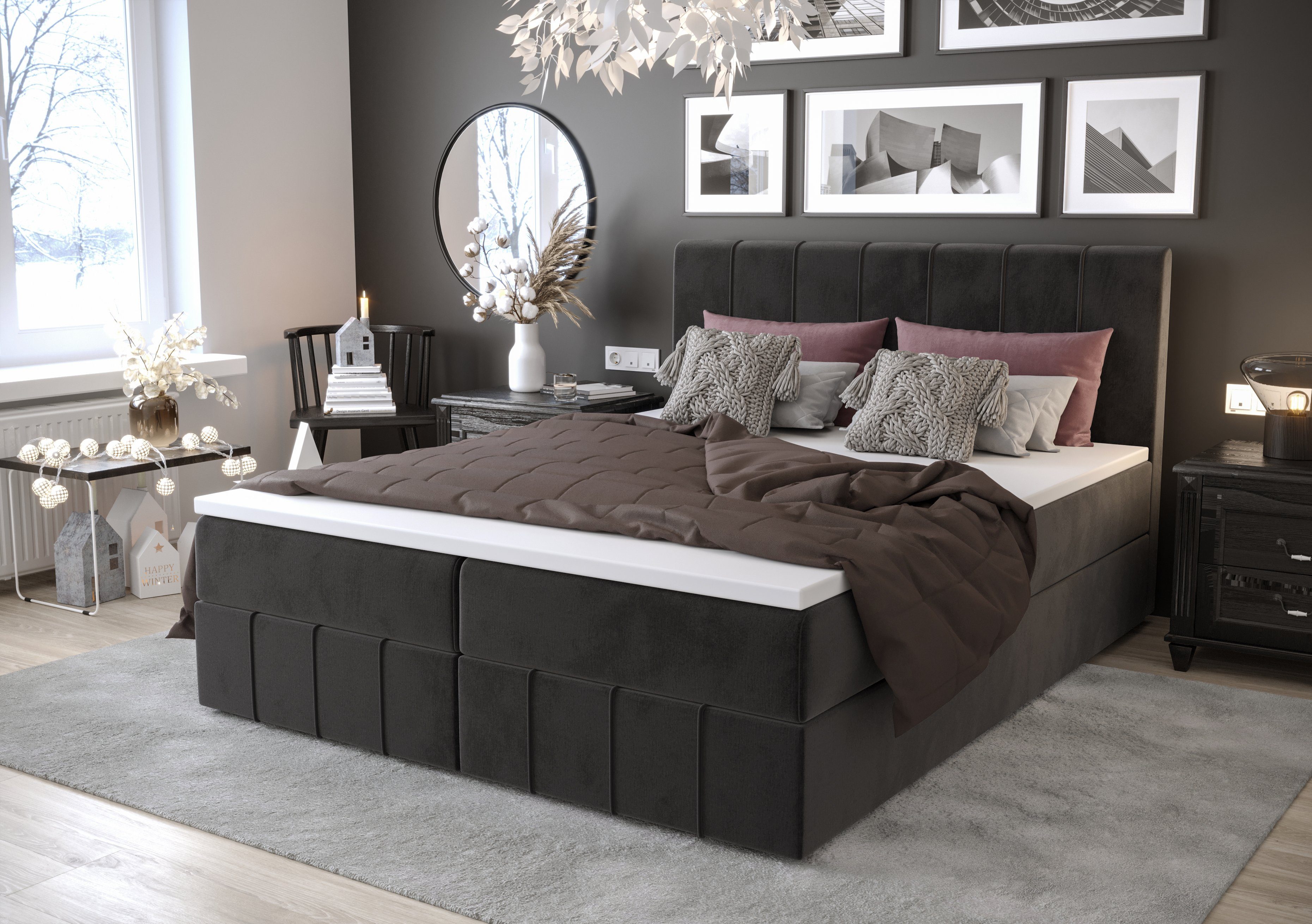 yourhouse24 Boxspringbett Bahama mit 2 Bettkästen, günstig online kaufen