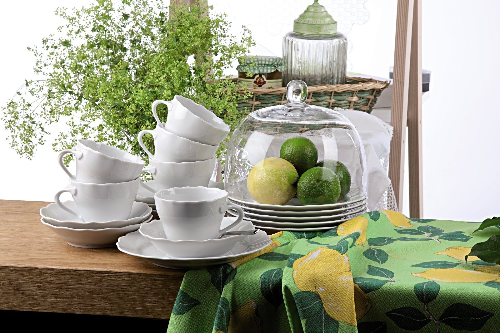Hutschenreuther Zuckerdose Maria Theresia Weiss Zuckerdose 6 Personen, Porzellan
