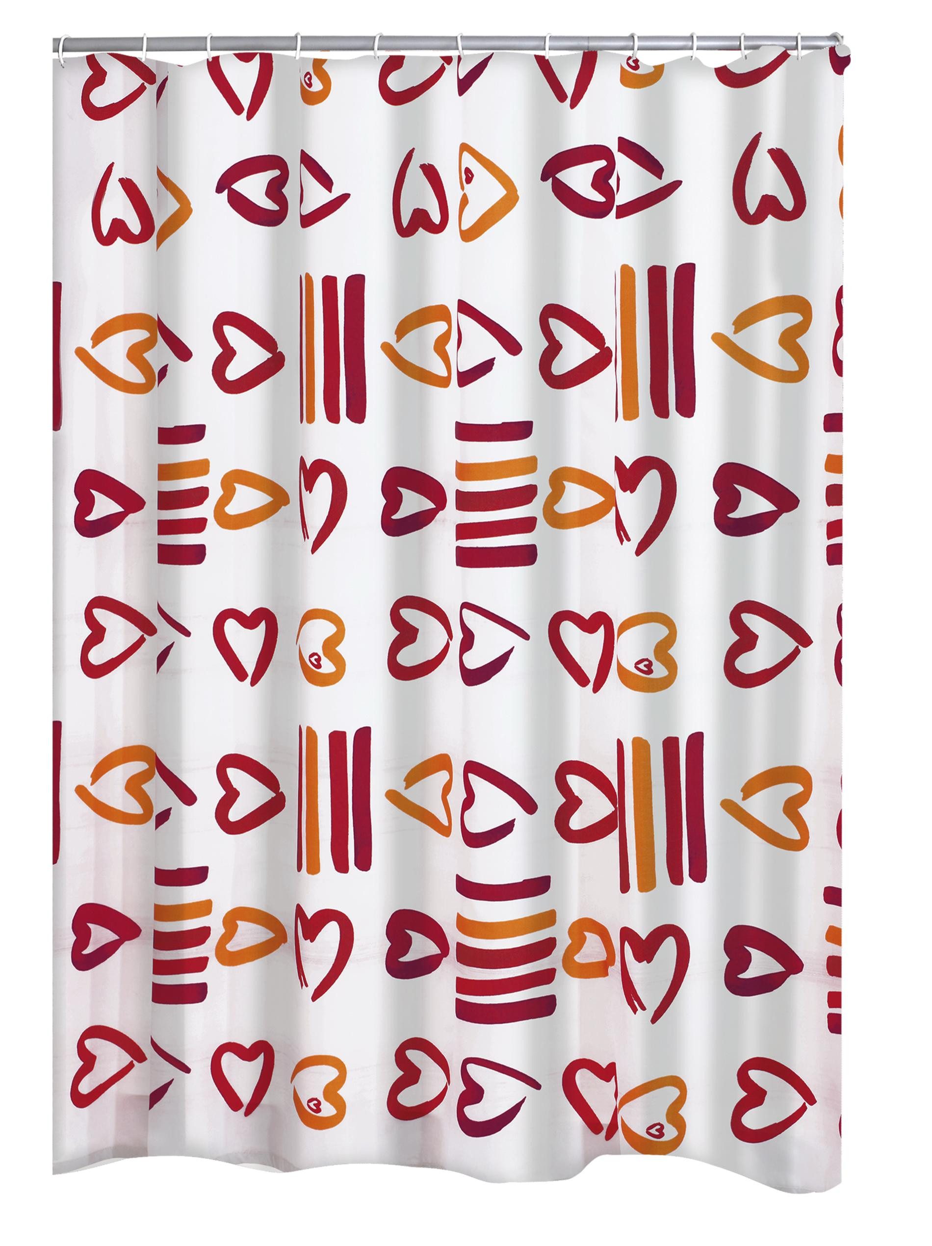 Ridder Duschvorhang Lovely rot Breite 180 cm