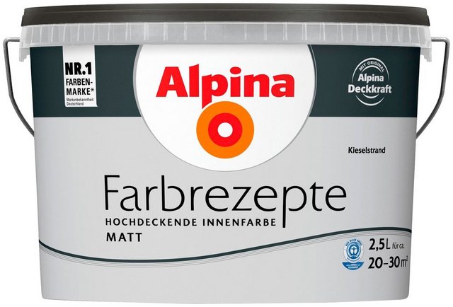 Alpina Farbrezepte Wand- und Deckenfarbe Kieselstrand