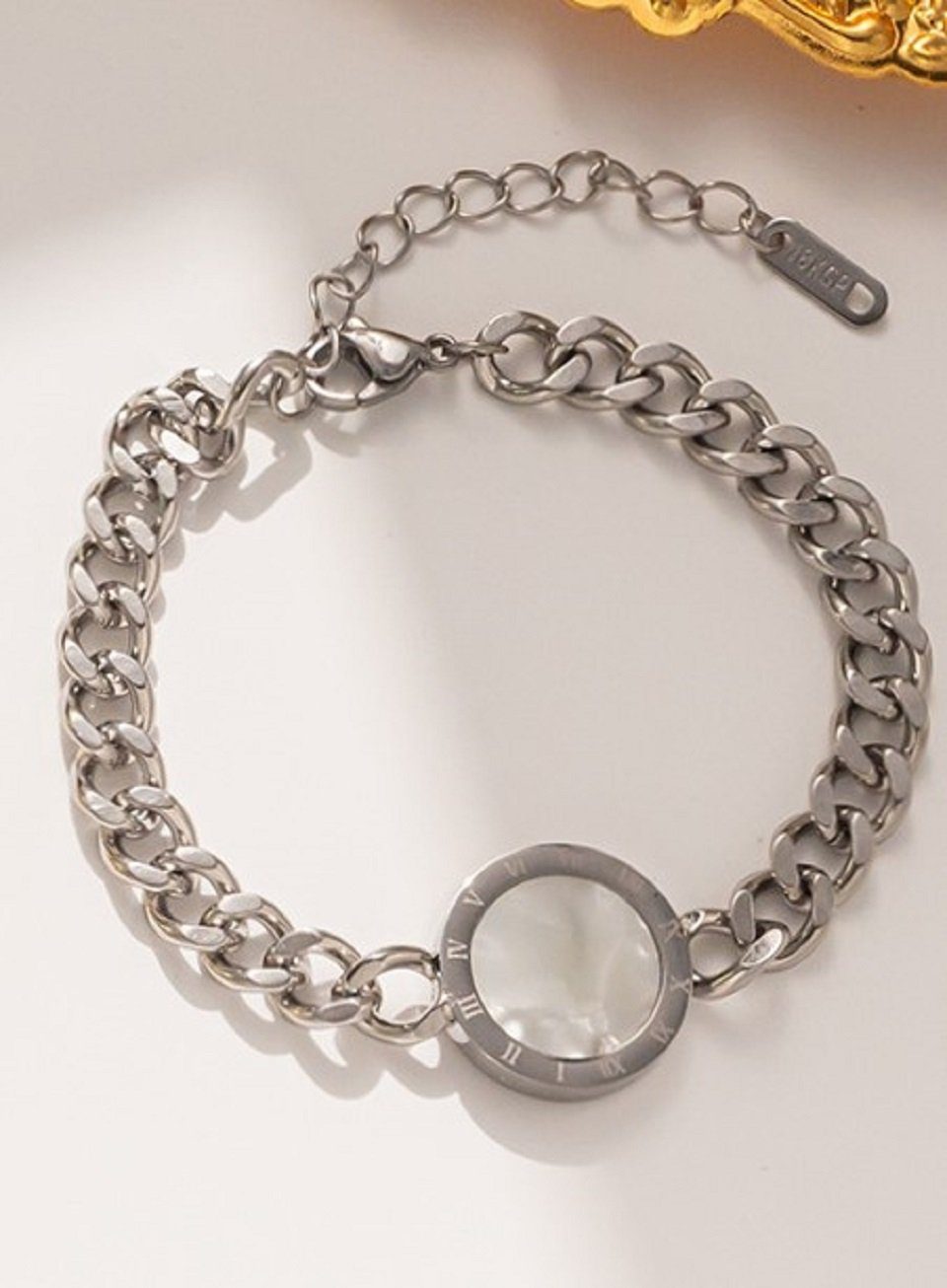 Geschenkbox (1-tlg), Weiß inkl. Armreif Schwarz Silberarmband Anhänger Silber Armband mit Kettenarmband ENGELSINN