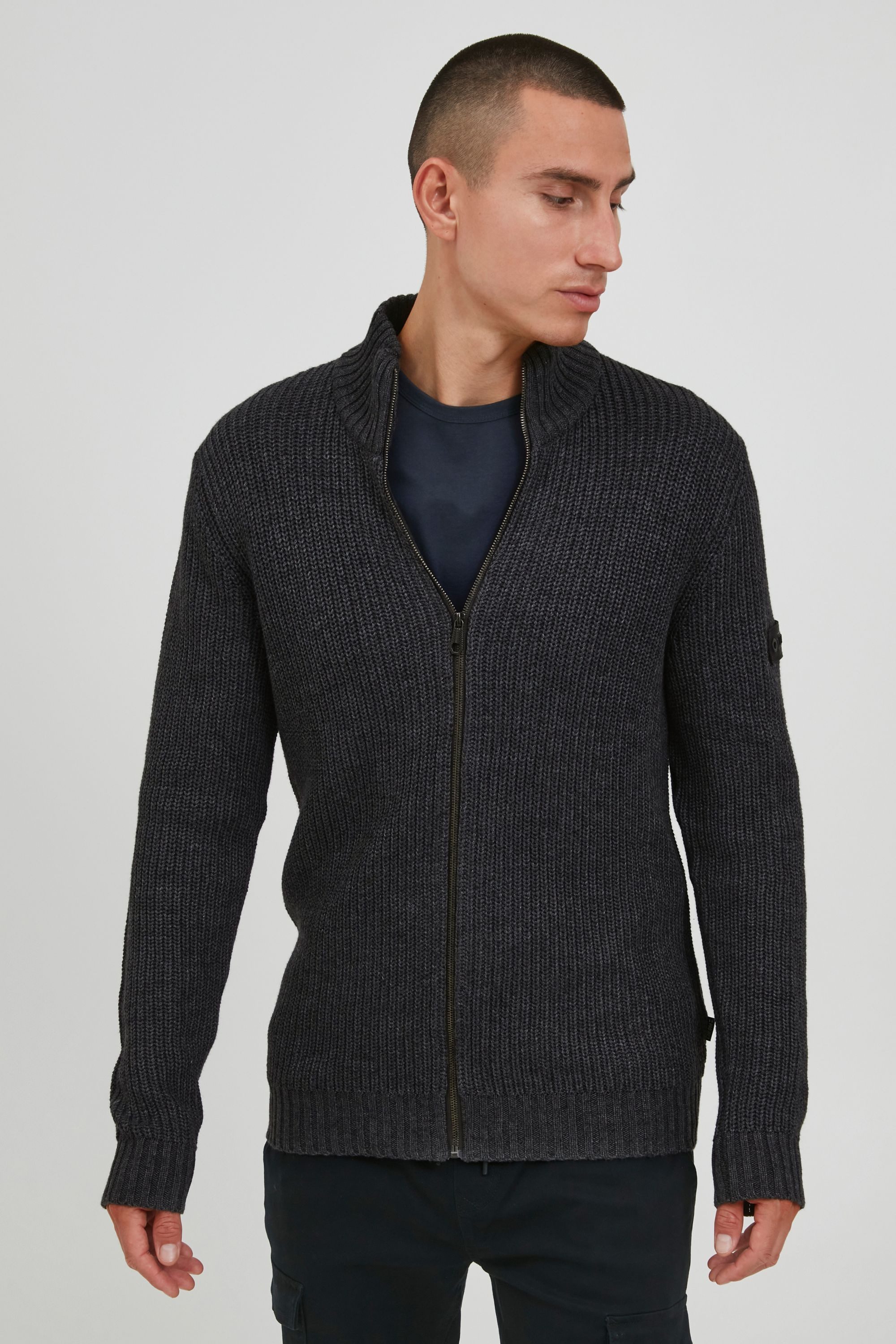 11 Project Strickjacke PRXander ZipperJacke mit Stehkragen günstig online kaufen