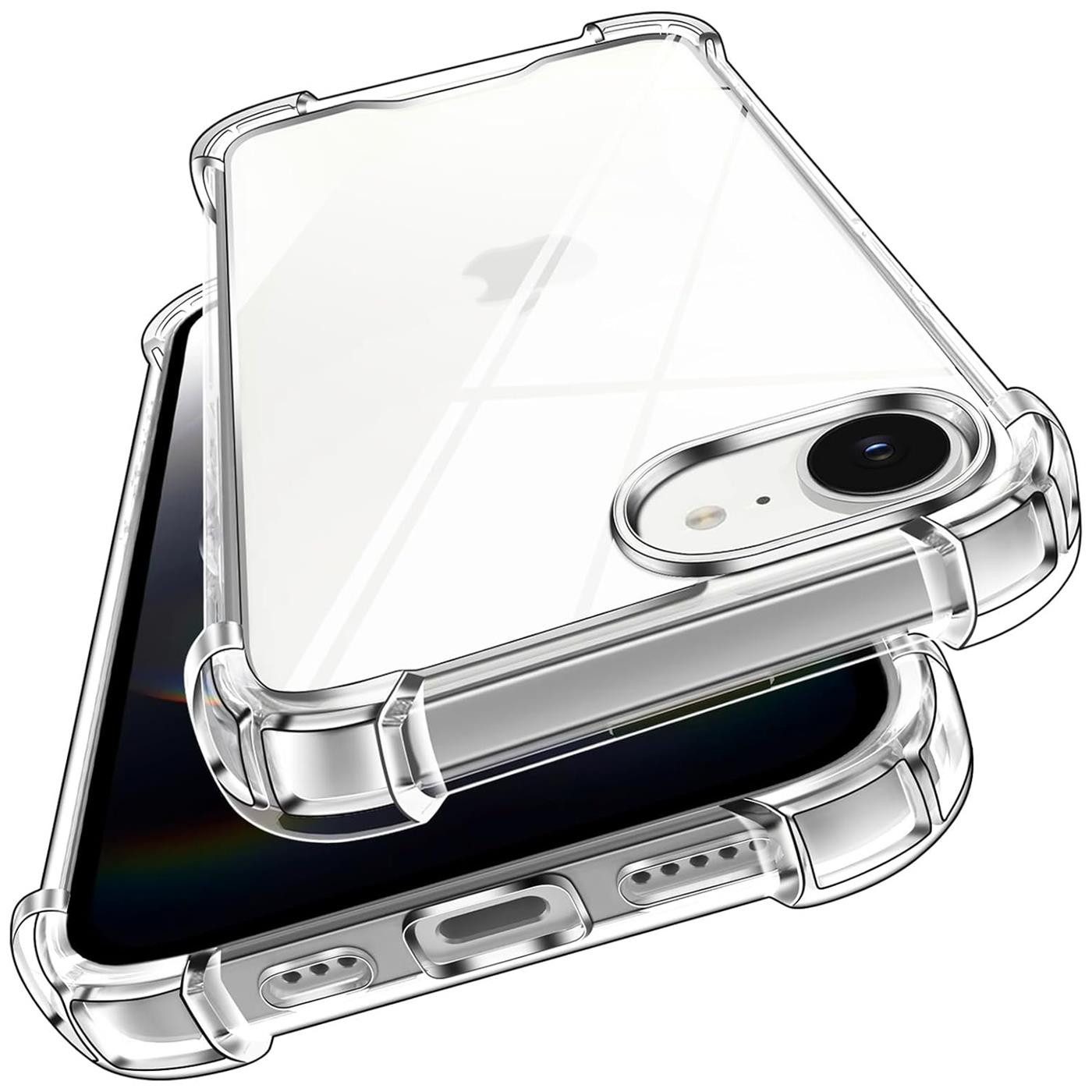CoolGadget Handyhülle Anti Shock Rugged Case für iPhone 17e / iPhone 16e 6,1 Zoll, Slim Cover Kantenschutz Schutzhülle für iPhone 16e Hülle Transparent – Bild 2 von 5