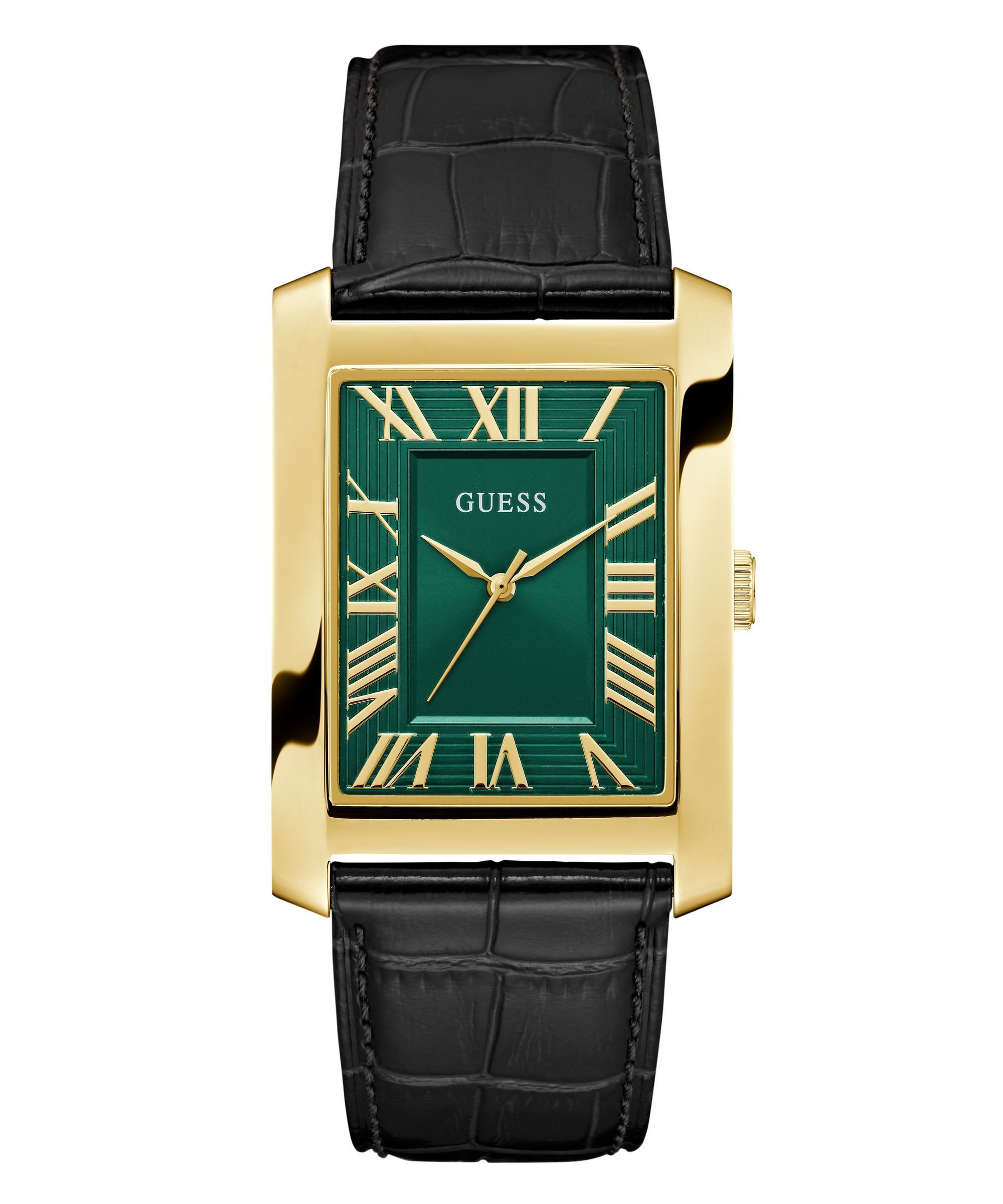 Guess Quarzuhr GUESS-CLYDE GW1003G3, Armbanduhr, Herrenuhr, Lederarmband, analog