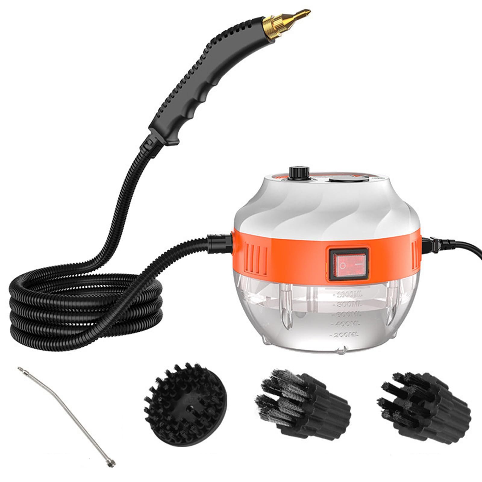 MOPUEA Dampfreiniger Dampfreiniger 2500W Tragbarer Handgerät mit 6 Geschwindigkeiten 1000ml, 2500W Hochdruckdampf 6 Stufen chemiefreie Reinigung