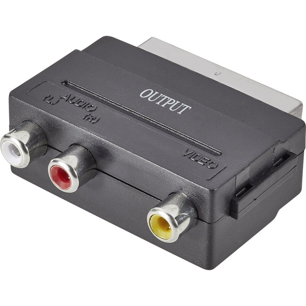 SpeaKa Professional SP-7870668 SCART / Cinch Adapter [1x SCART-Stecker TV-Adapter
