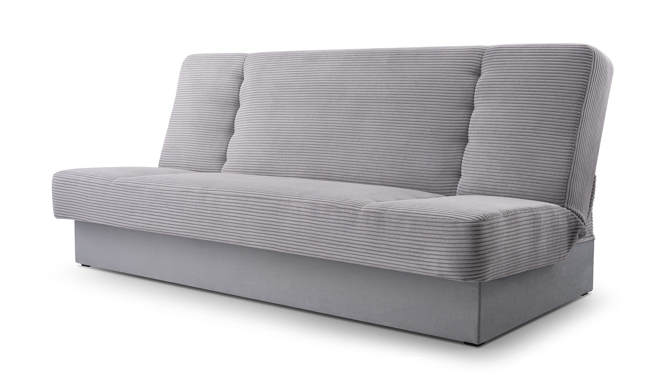 MOEBLO Schlafsofa CYPRUS NEW, Cord Sofa Beige Kippsofa Klappsofa Clic-Clack Couch für Wohnzimmer Federkern Sofagarnitur Polstersofa Cordstoff, mit Relaxfunktion