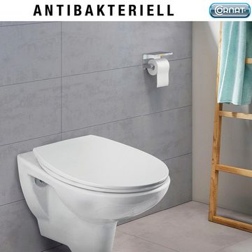 CORNAT WC-Sitz Superflaches Design - Pflegeleichter Duroplast - Quick up