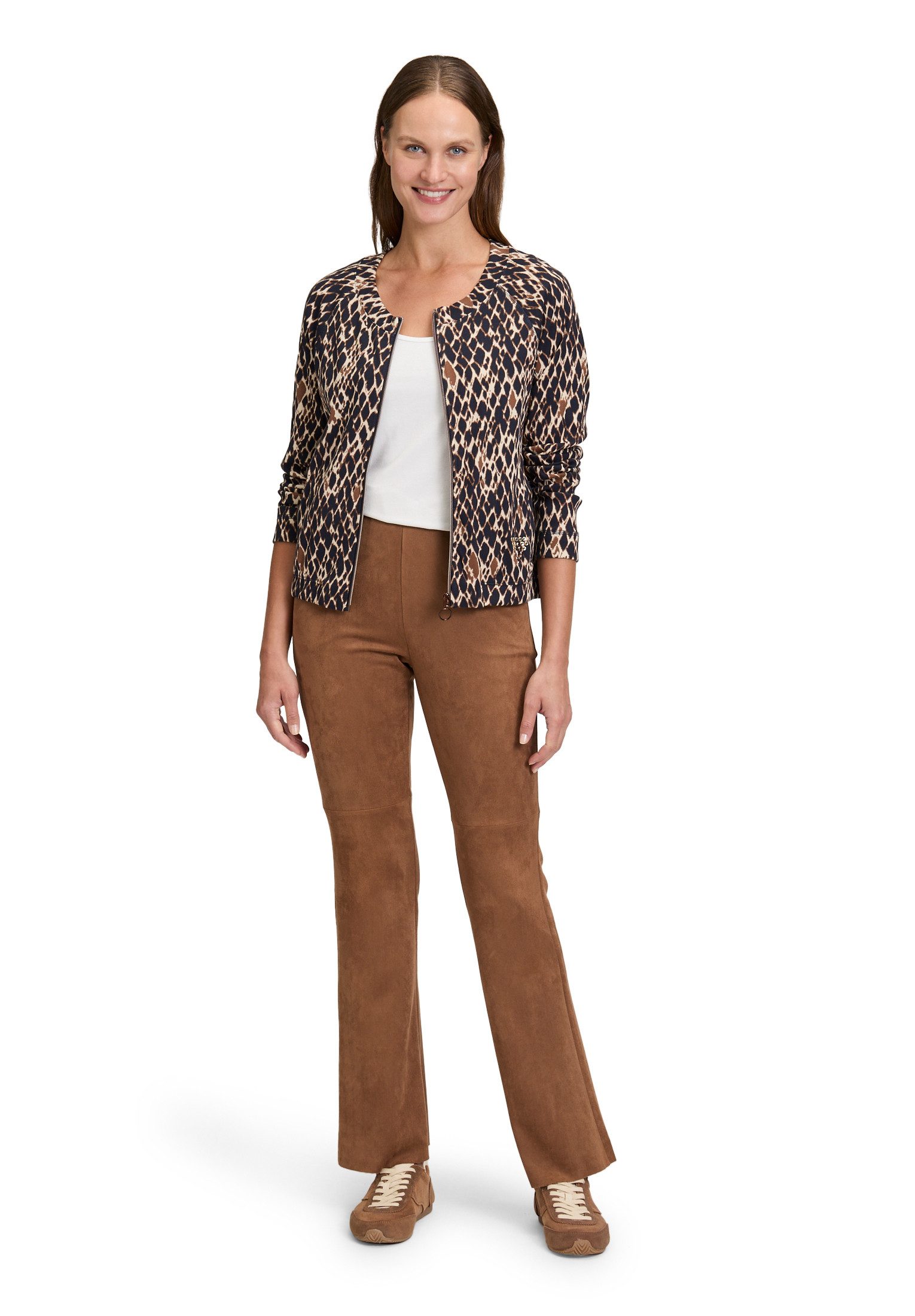 Betty Barclay Sweatjacke Damen mit Rippenstruktur