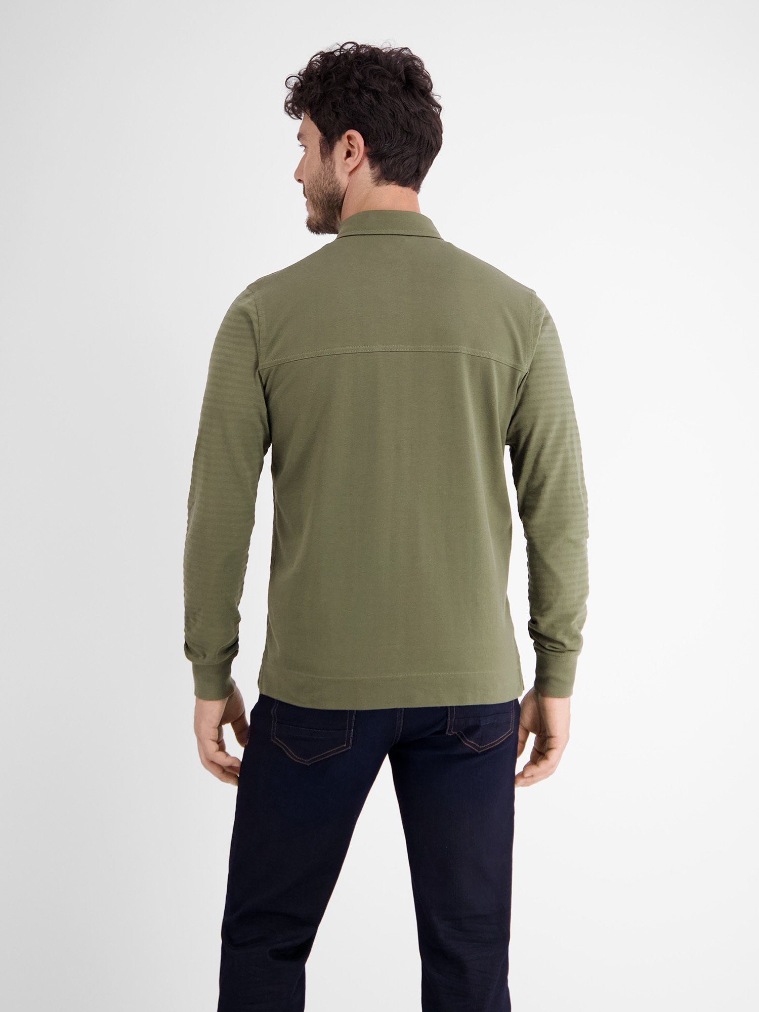 LERROS Langarm-Poloshirt Longsleeve-Polo, gestreift