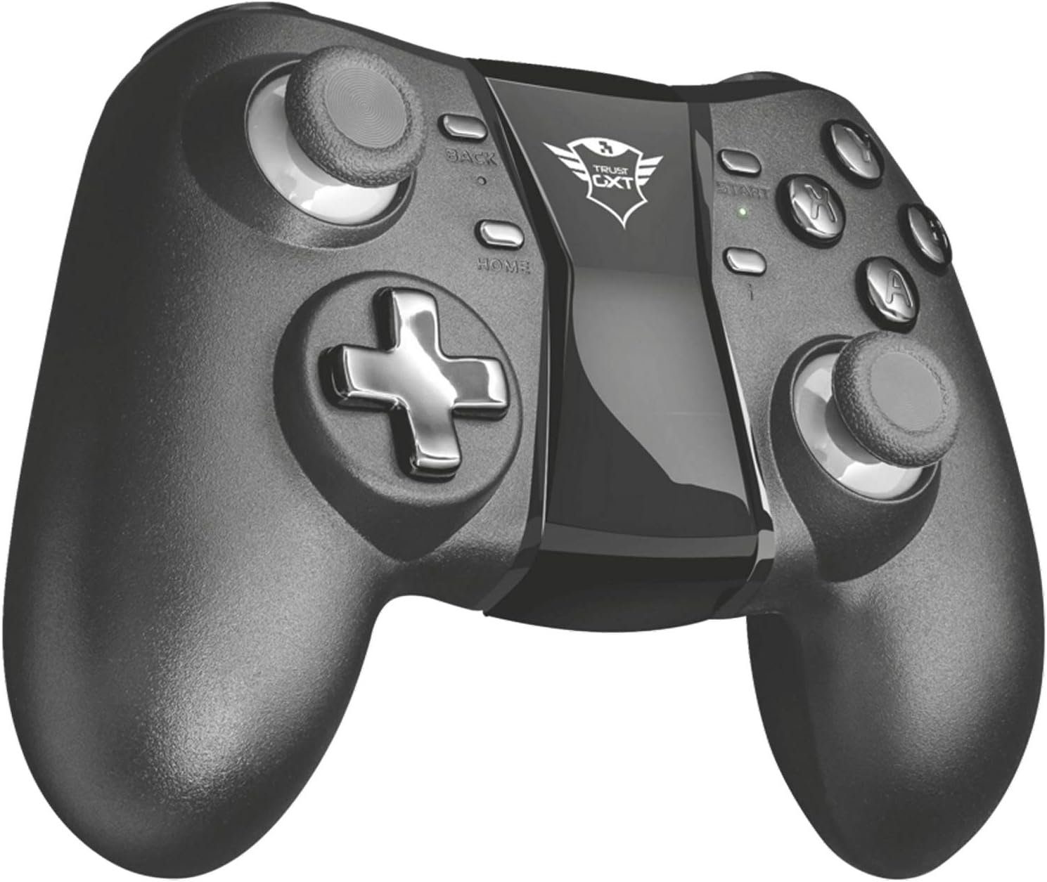 Trust Gaming GXT 590 Bosi Bluetooth Gamepad Kabellos für Windows Android PC-Controller (Packung, 1 St., mit Smartphone-Halterung, Vibrationsfeedback, für Computer Handy)