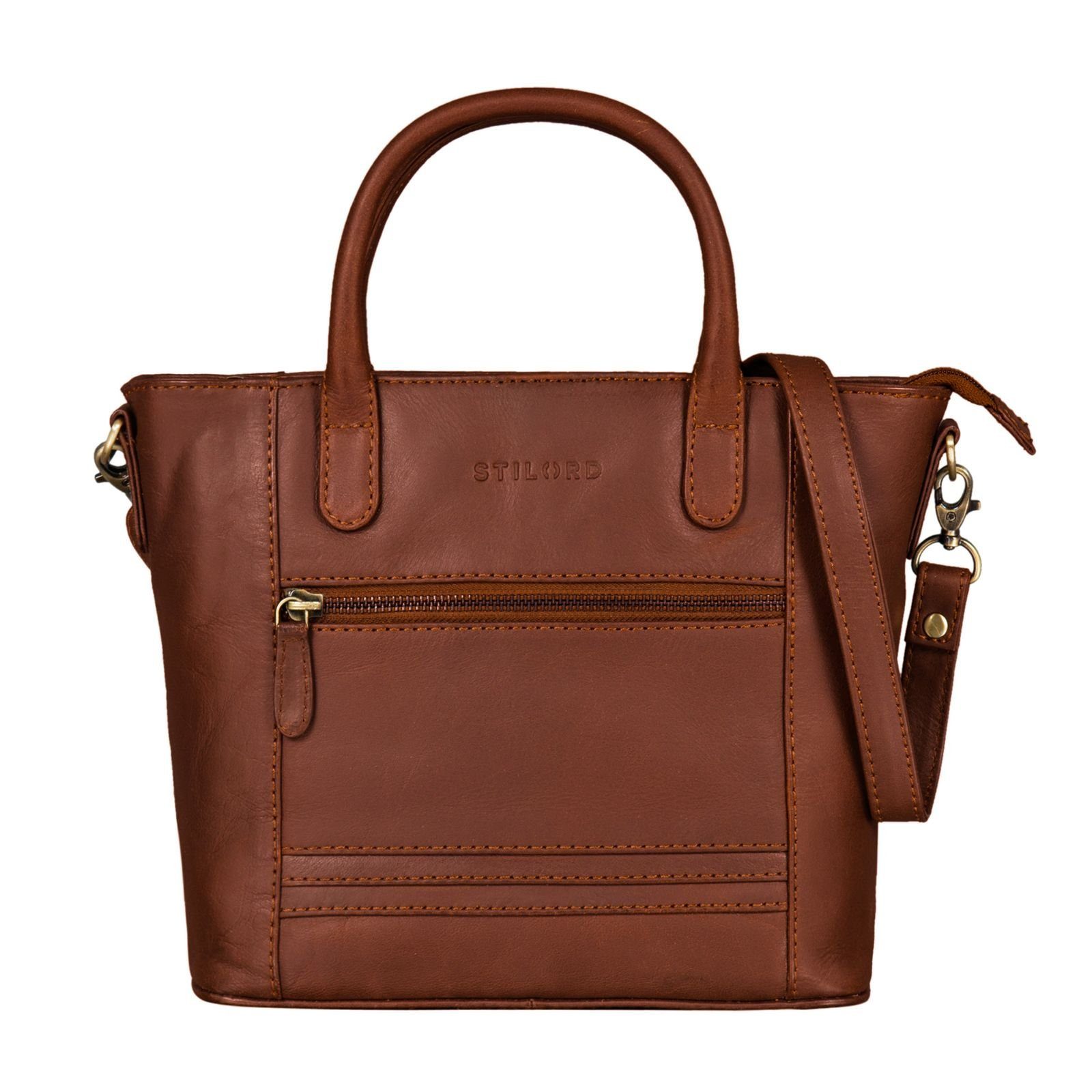 STILORD Handtasche "Meghan" Leder Handtasche Damen arona - braun | Handtaschen