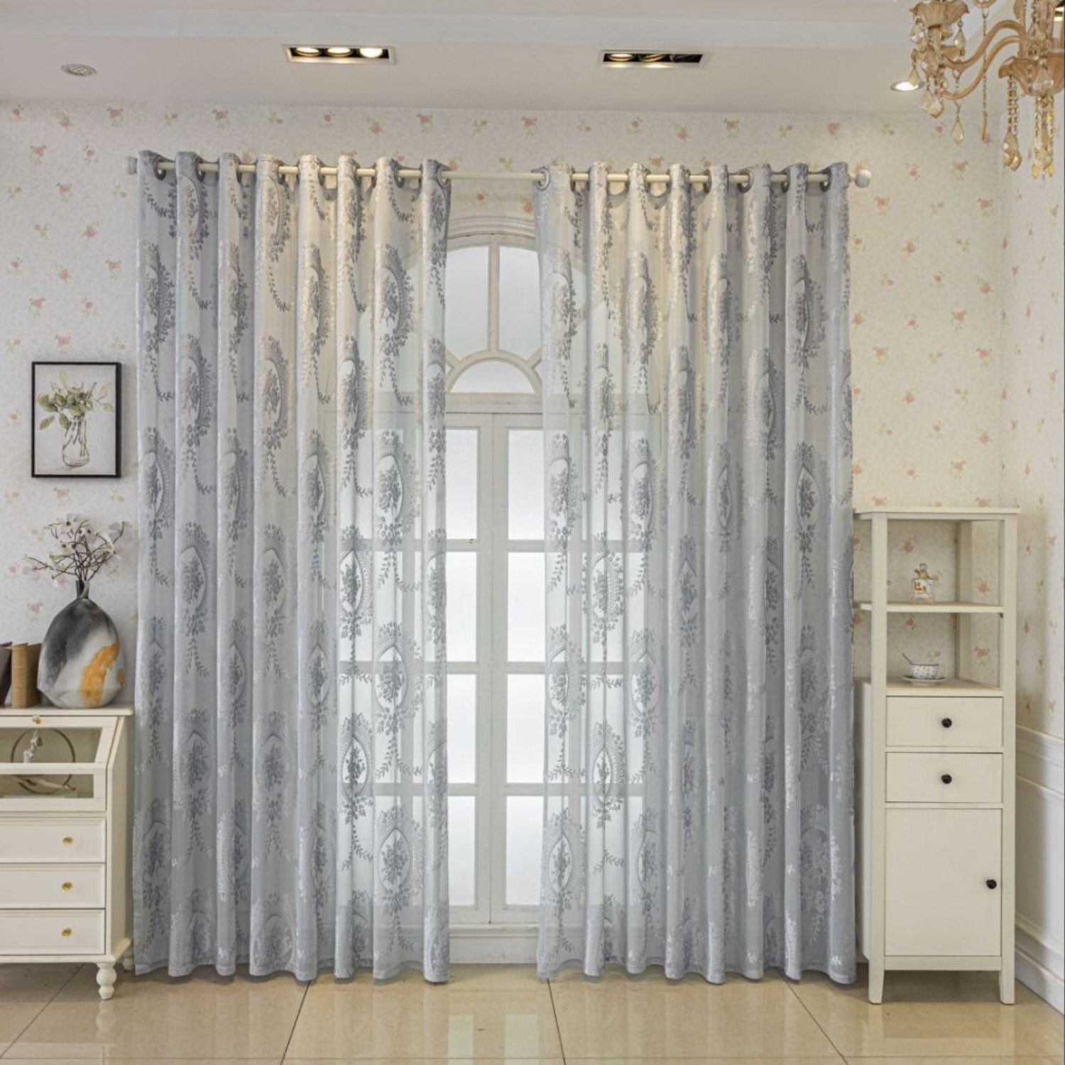 BYSURE Vorhang (2 St), 1 Paar Luxuriöse Europäische Durchsichtige Vorhänge, günstig online kaufen