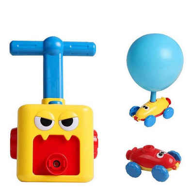 Starlyf Spielzeug-Auto »Balloon Racer«, (22-tlg), mit Luftballon angetriebenes Auto und Rakete + 12 Ballons