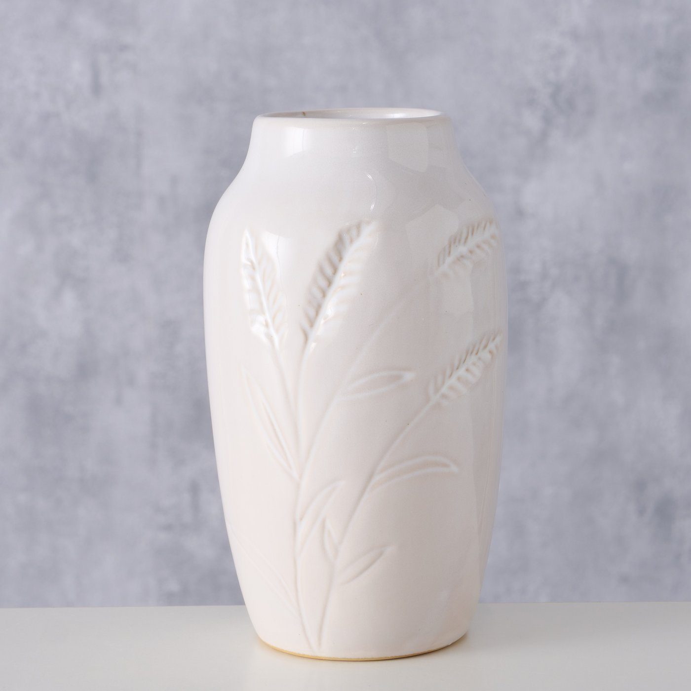 Blumenvase aus Vase Porzellan in BOLTZE weiß, Dekovase "Jenna"