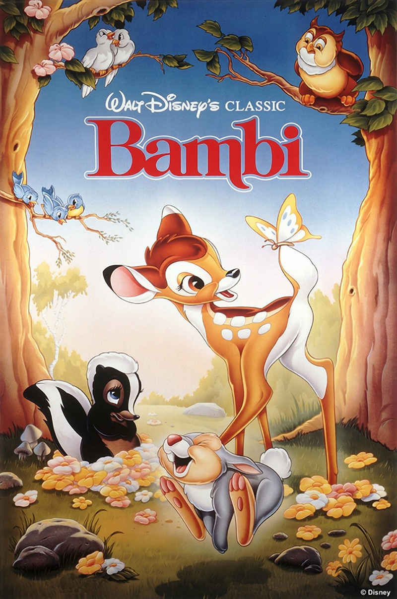 Art for the home Leinwandbild Bambi, Disney, 50 x 70 cm