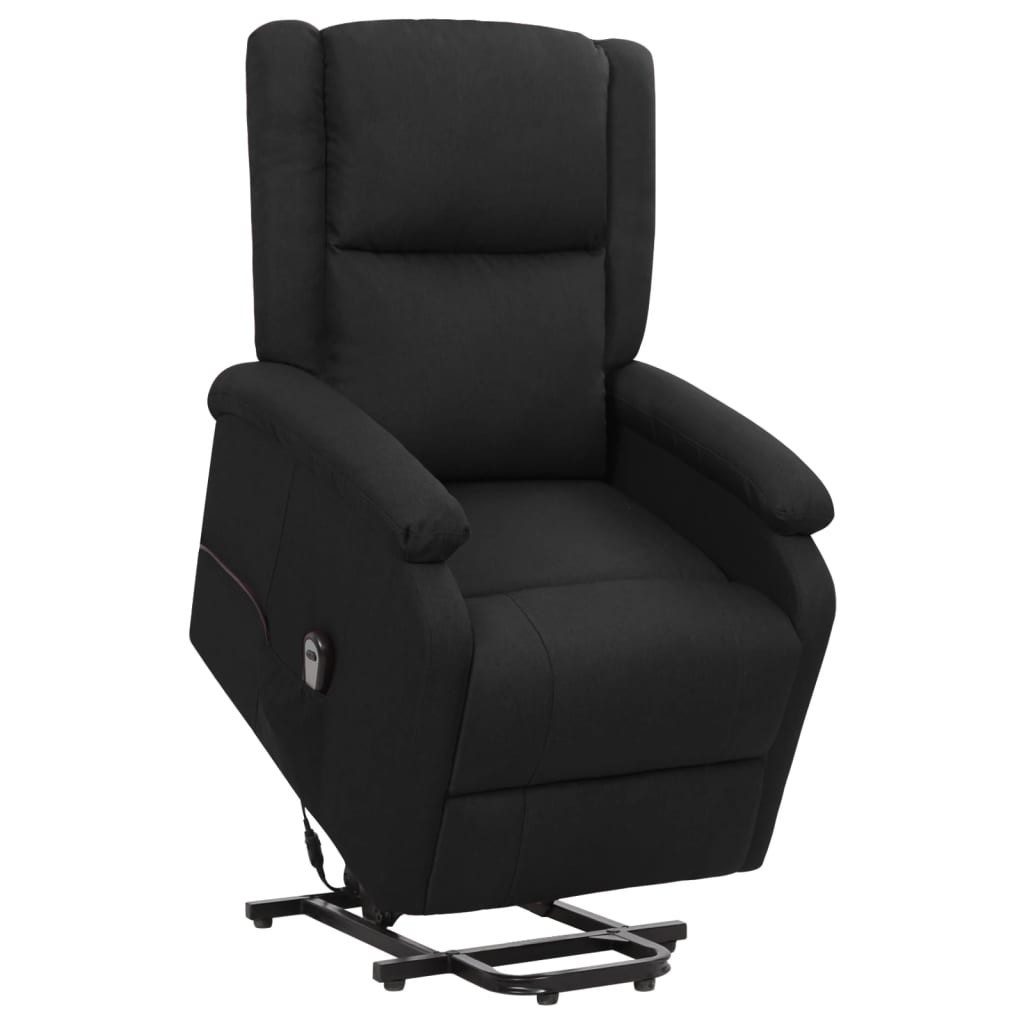 vidaXL Sessel Aufstehsessel Schwarz Stoff (1-St) günstig online kaufen