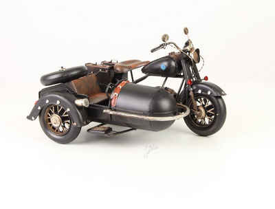 Modellauto »Deko Motorrad mit Beiwagen Modell Retro Vintage 32,1 cm«