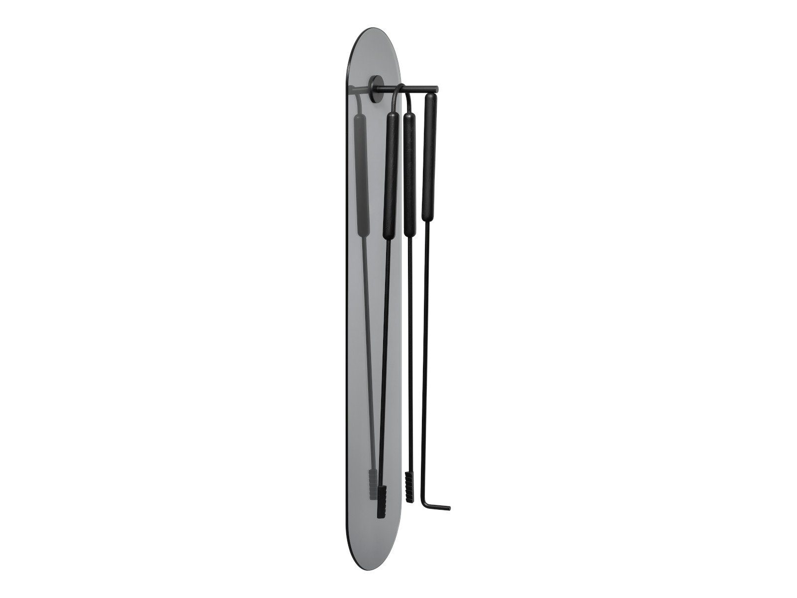 blomus Kamingarnitur ASHI Инструменты для каминов black wandmontiert 3tlg