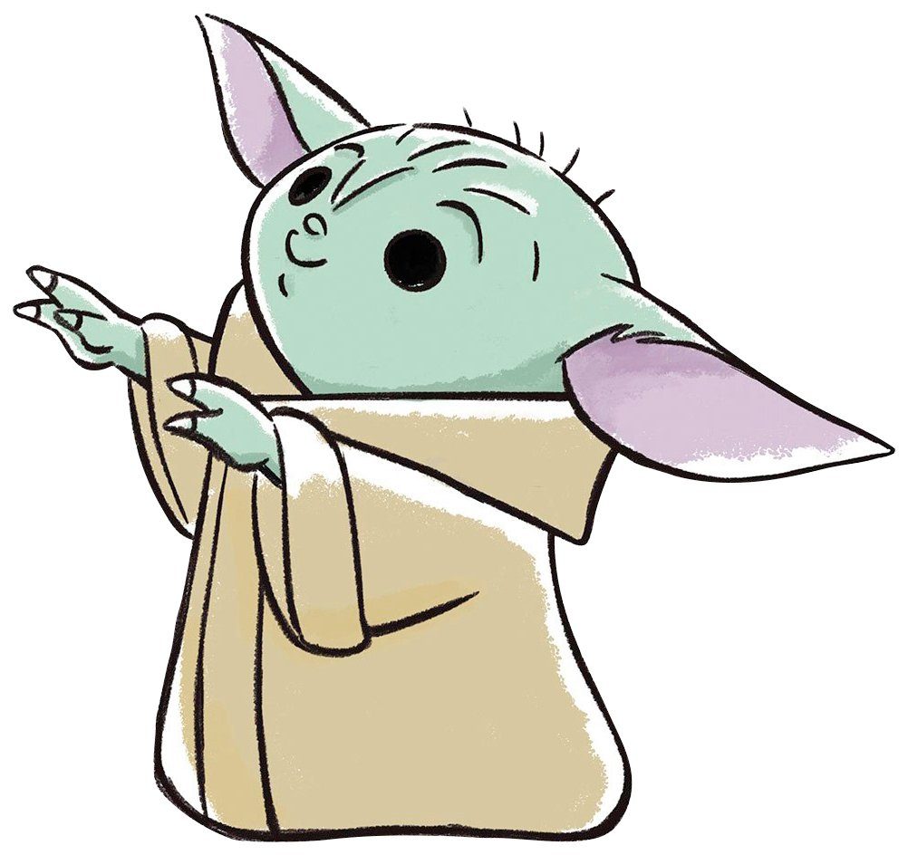 Komar Bild Mandalorian The Child Sweet Force, Disney, Star Wars (1 St), Wandbild zur Dekoration im Kinderzimmer - ohne Rahmen