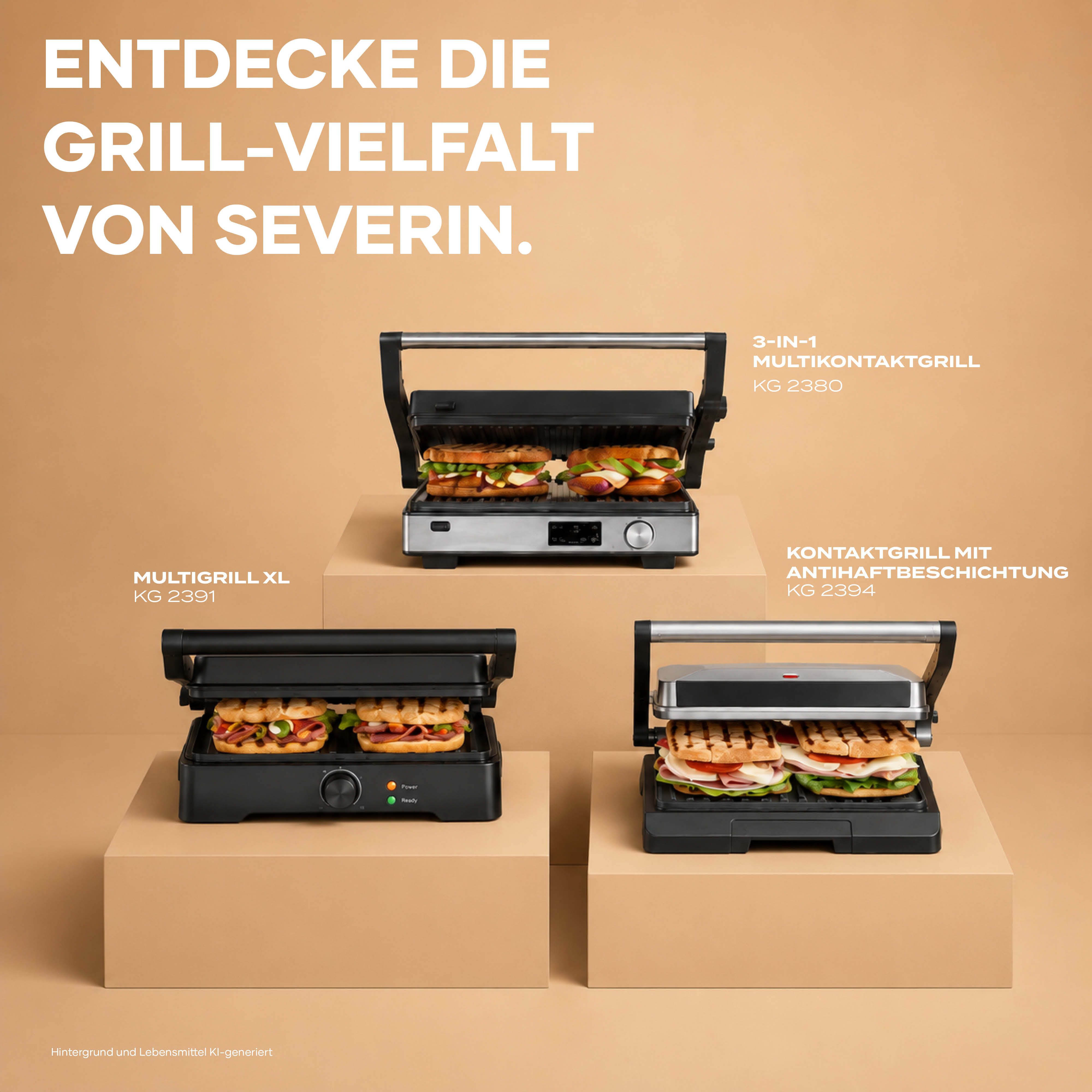 Severin Kontaktgrill KG 2391, 1800 W