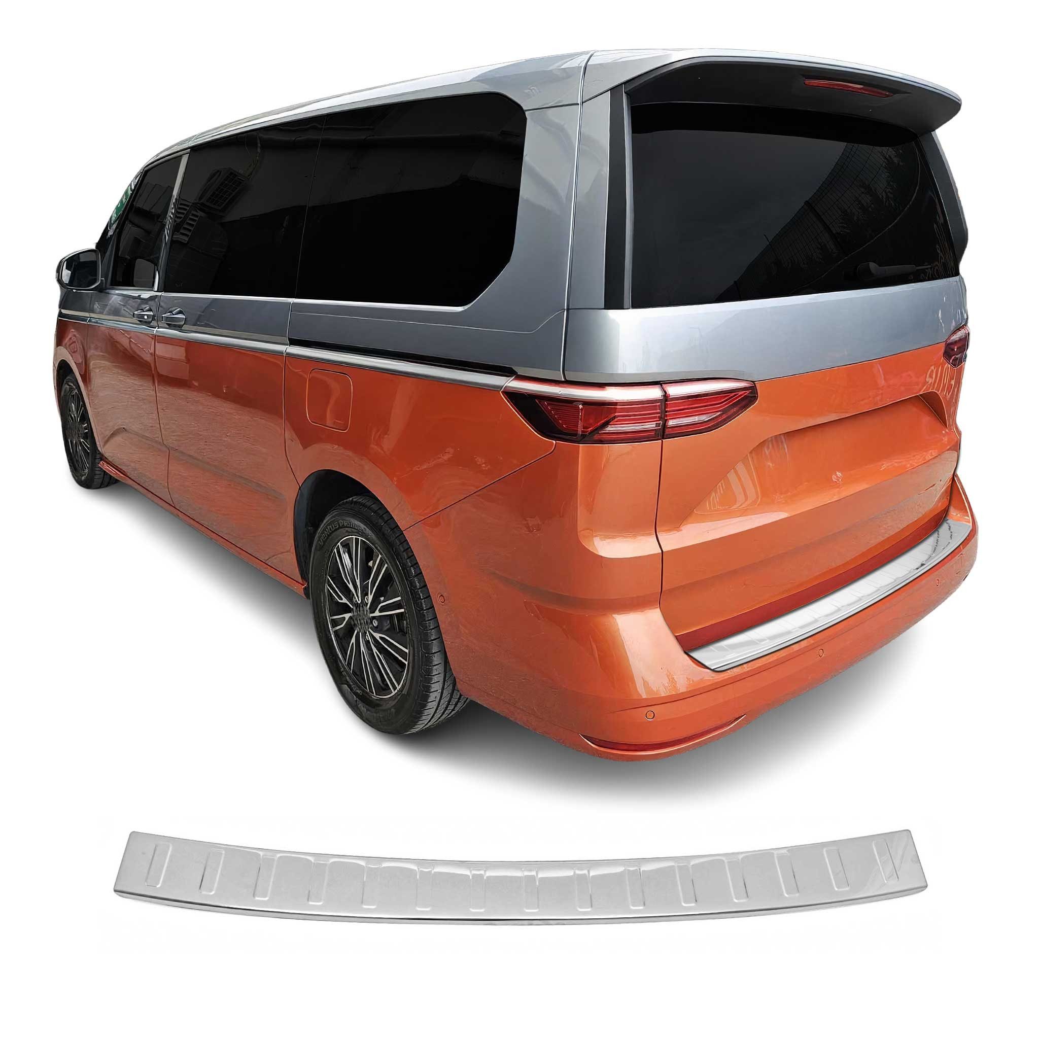OMAC Ladekantenschutz für VW T7 Multivan 2021-2025 Edelstahl Silber, Zubehör für VW T7 Multivan 2021-2025, Langlebig,Einfache Reinigung,Einfache Installation,Rostbeständig