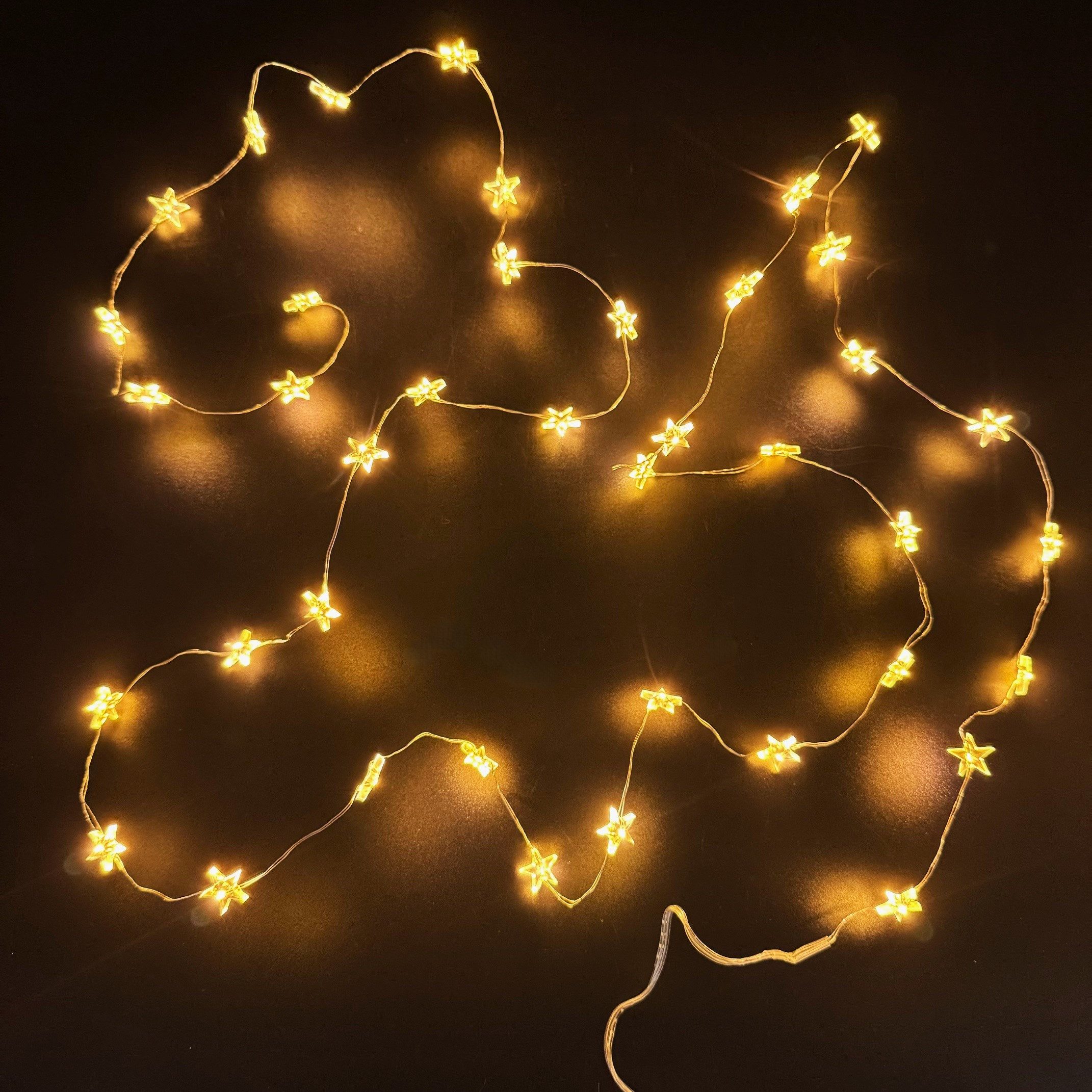 Online-Fuchs LED-Lichterkette - 4 Stück im Set - 40 LED STERNE - Timer - 24 günstig online kaufen