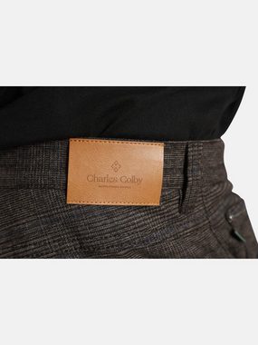 Charles Colby 5-Pocket-Hose BARON CLARCS im trendigen Glencheck-Design