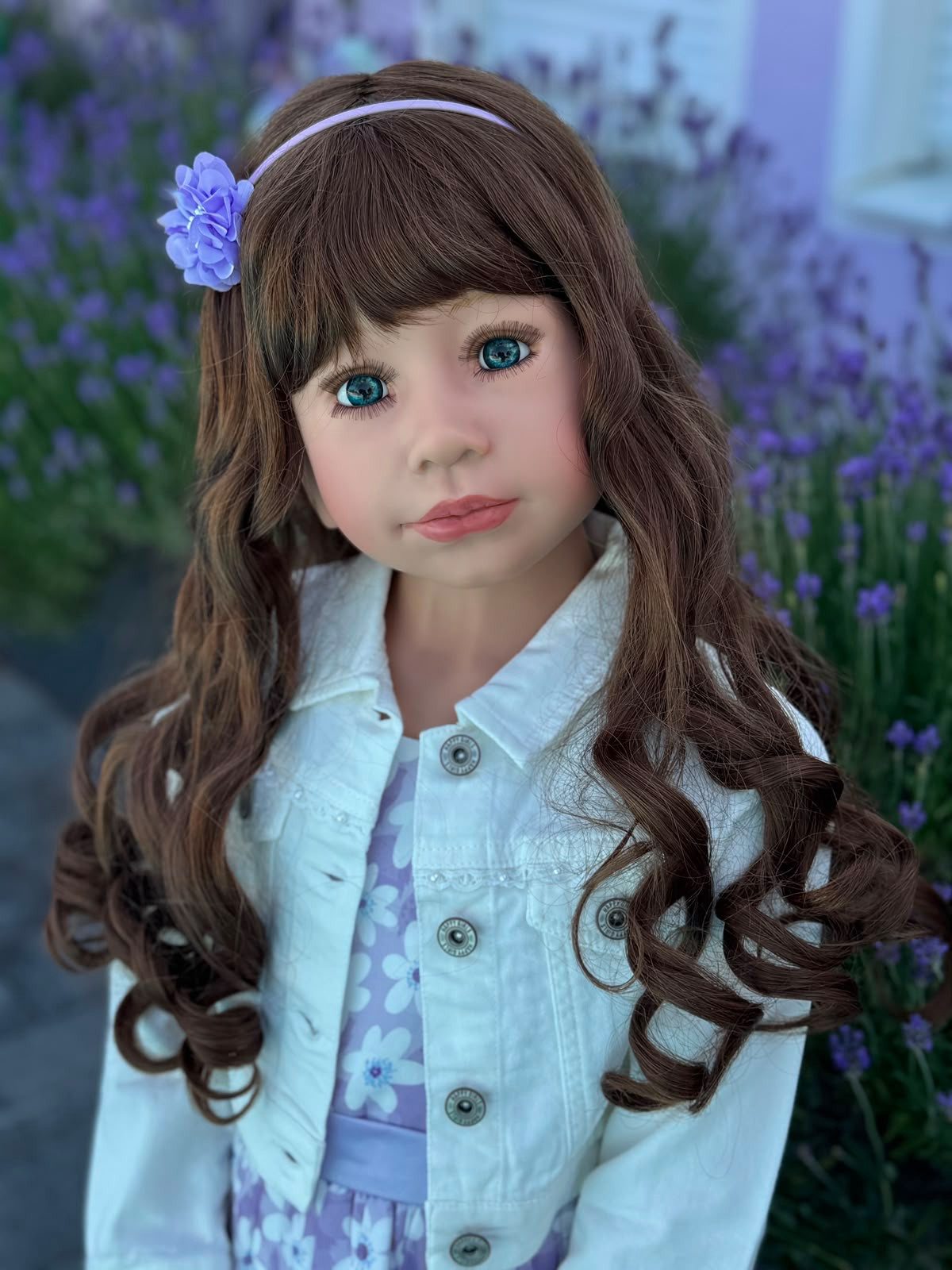 CMTPUPPENGALERIE Stehpuppe Julie von Monika Levenig - 122 cm - braun (1-tlg)
