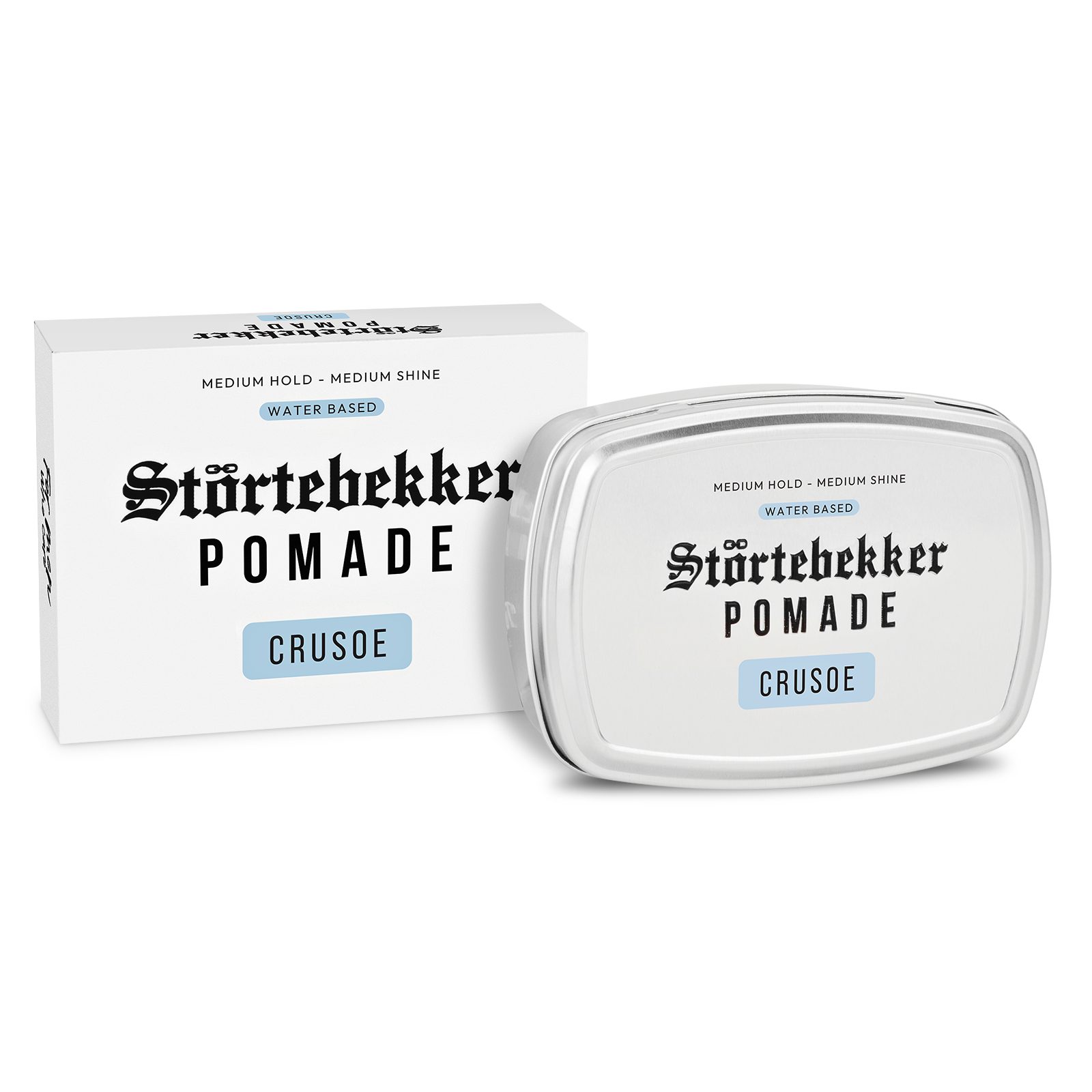 Störtebekker Haarpomade 125ml Herren - Wasserbasierte Pomade, Mittlerer Halt, Mittlerer Glanz - Edles Finish und herrliche Düfte