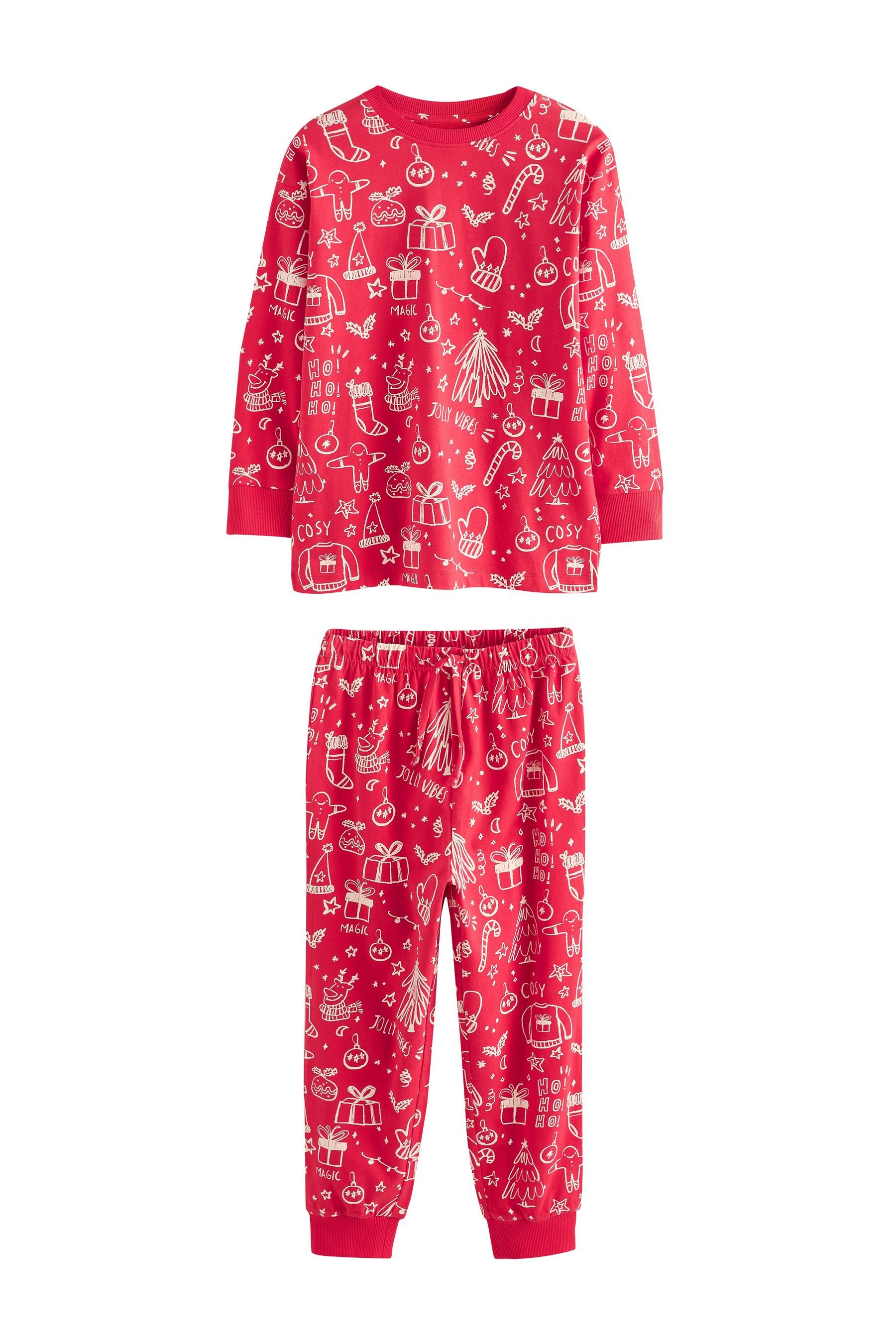 Next Pyjama Weihnachtlicher Schlafanzug, Familien-Kollektion (2 tlg)