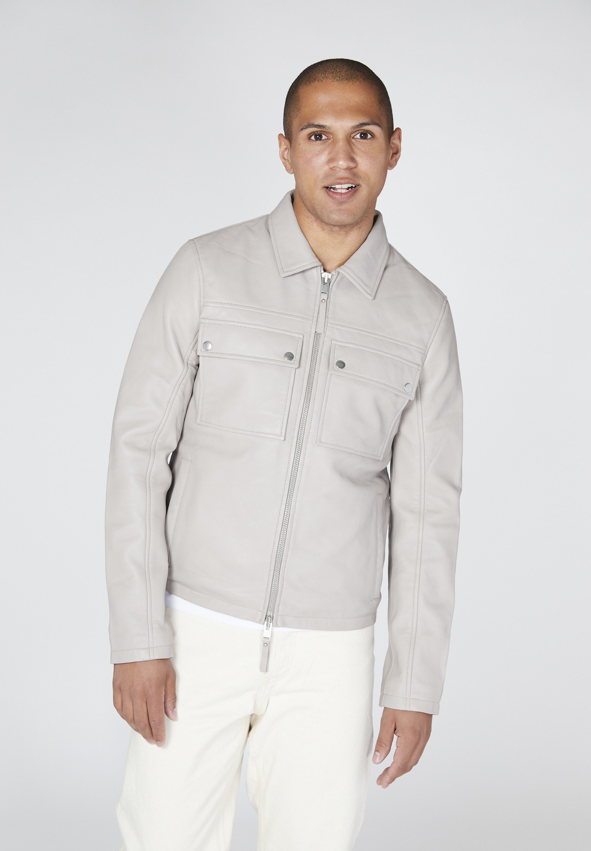 Bolongaro Trevor Lederjacke DOUBLE POCKET SHACKET günstig online kaufen