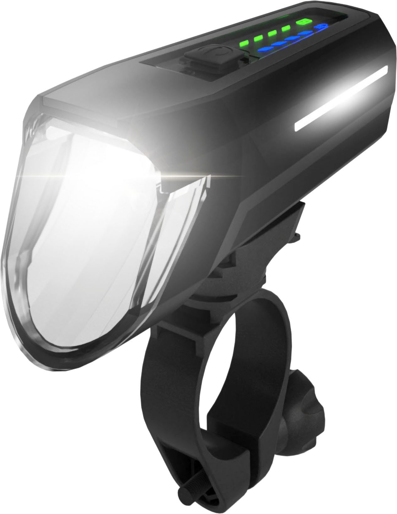 FISCHER Fahrrad Fahrrad-Frontlicht LED-Akku Frontlicht 110 Lux