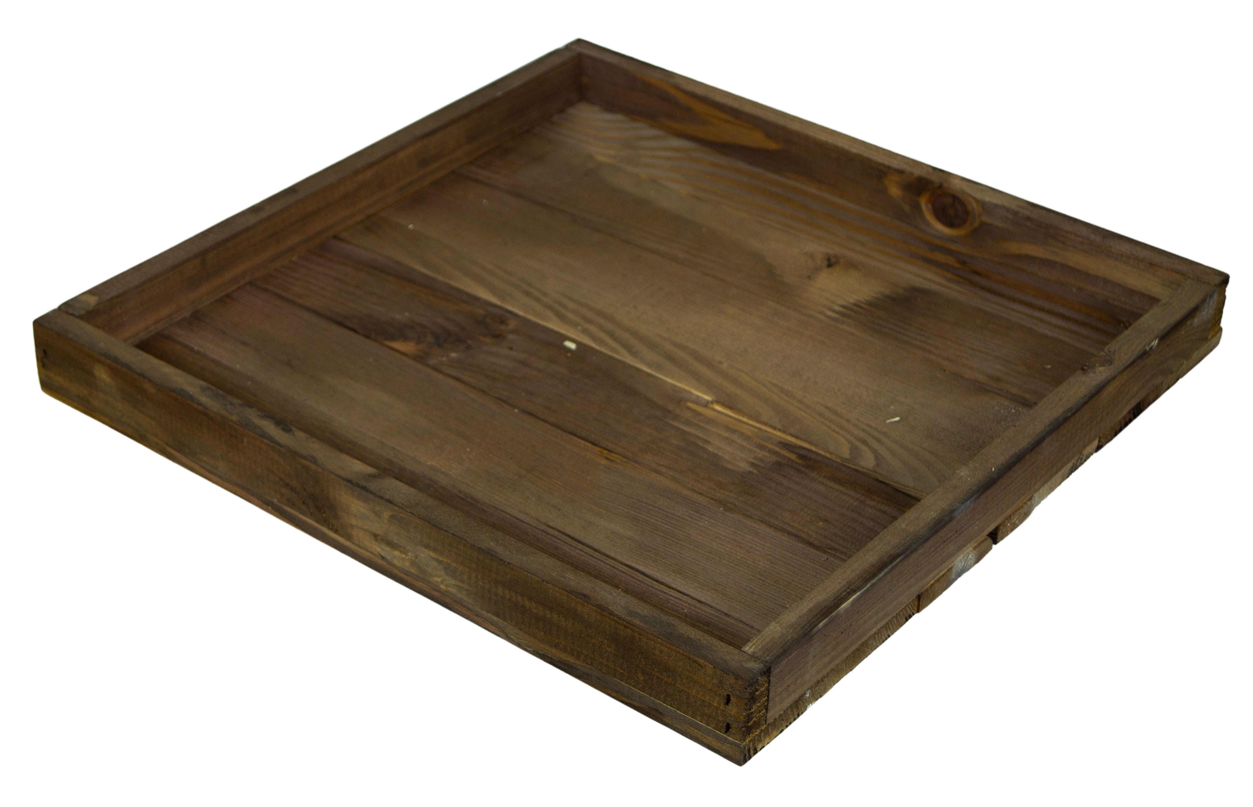 Kistenkolli Altes Land Allzweckkiste Dekotablett-Set Karla 5 Holzkisten 40x40cm 8cm Höhe (Spar-Set)