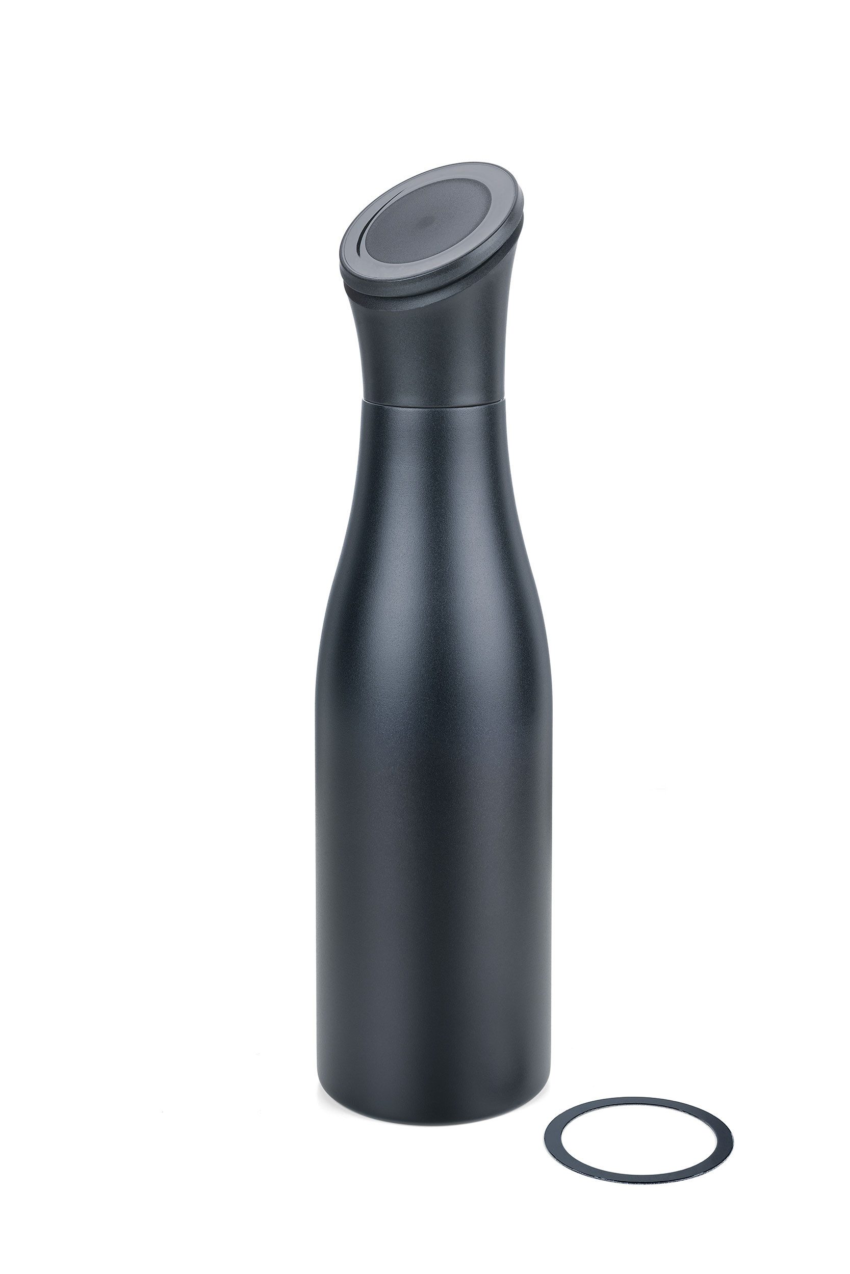 TROIKA Trinkflasche mit MagSafe handyhalter STAND BY ME, Thermoflasche 550ml aus Edelstahl, vakuumisoliert doppelwandig, 12h heiß 24h kalt, in 3 Farben