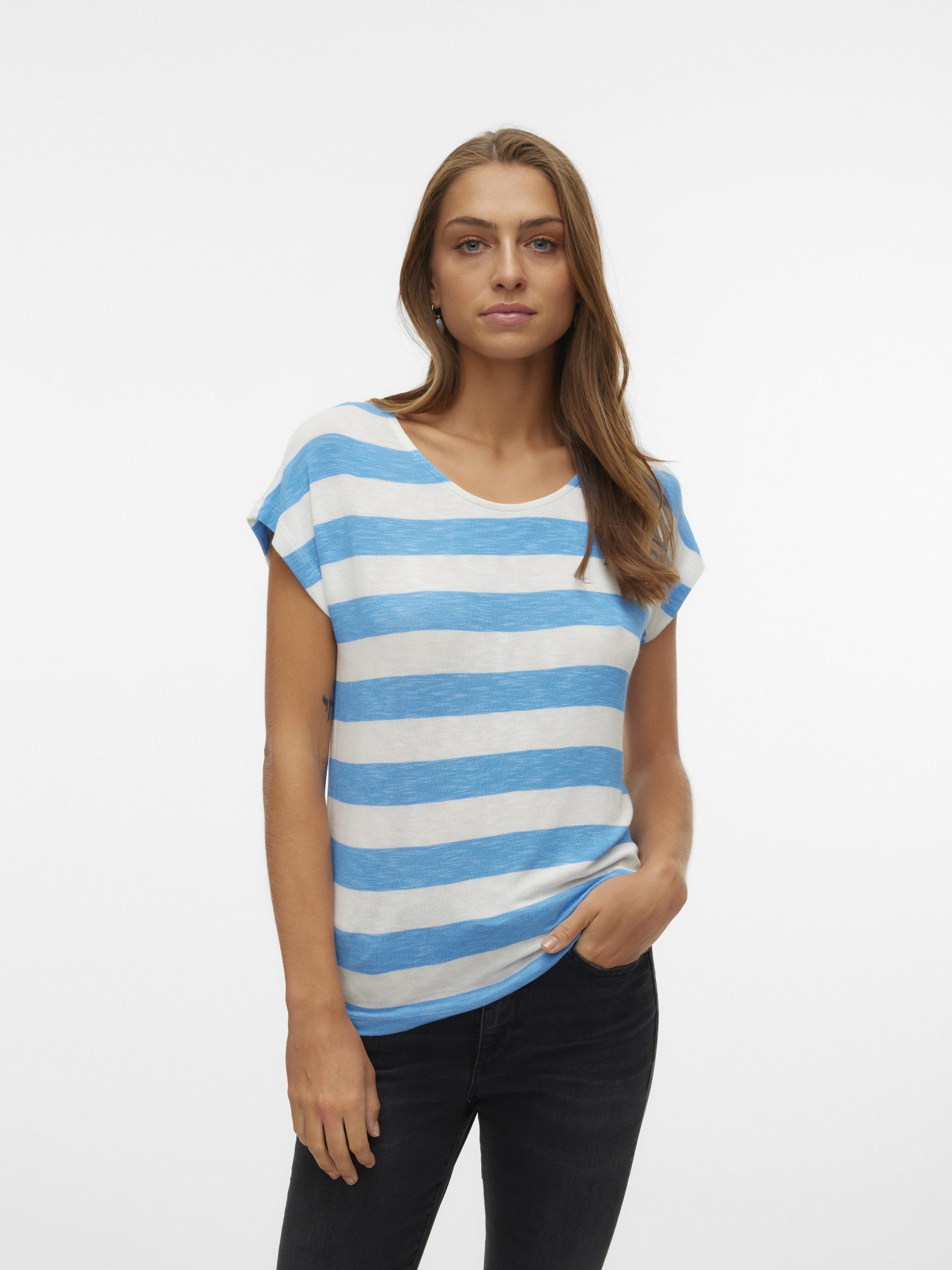 Vero Moda Blusentop VMWIDE STRIPE SL günstig online kaufen
