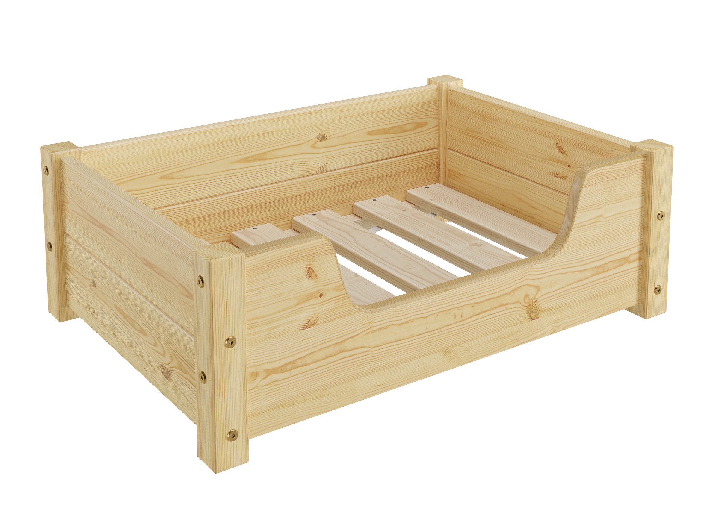 Thumbnail - ERST-HOLZ Tierbett Gemütliches Tierbett für Katzen und Hunde 60x40 Kiefer natur, alle Größen