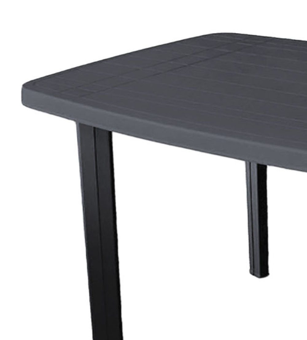 Mojawo Küchentisch Gartentisch Anthrazit 140x90x72cm günstig online kaufen
