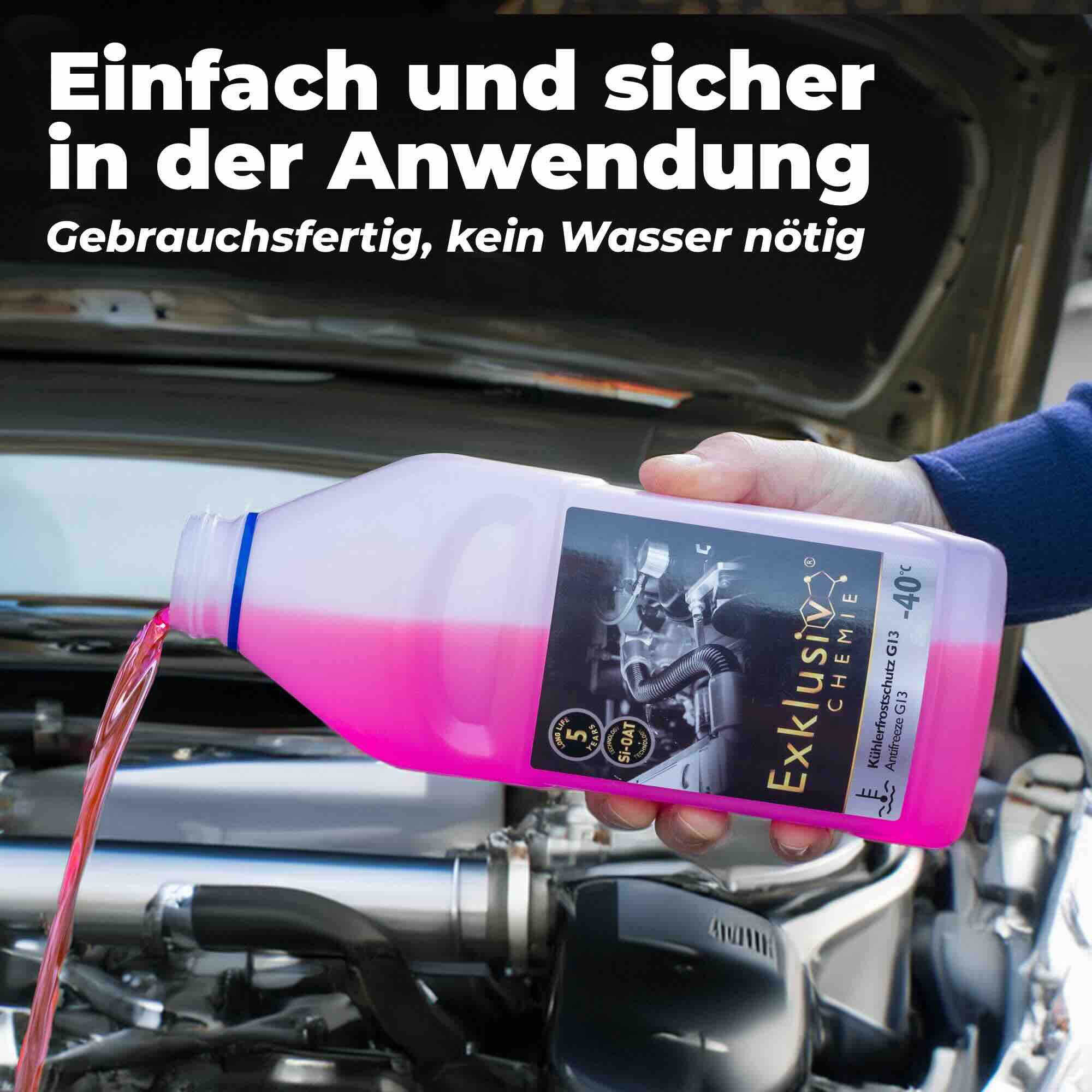 Exklusiv Chemie GmbH Kühlerfrostschutz G13 Kühlerfrostschutz 1 Liter, 1 l, Gebrauchsfertig