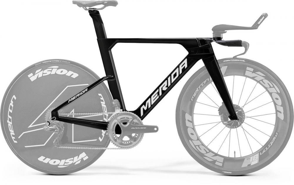 Merida Cityrad Merida Rahmenkit TIME WARP TT HP1 L Schwarz - aerodynamischer Carbon-Z