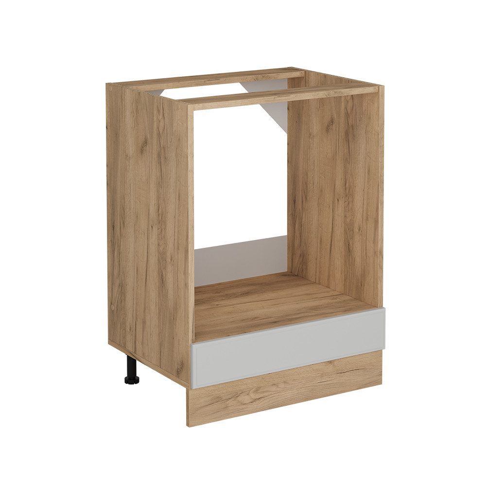 Vicco Herdumbauschrank R-Line, Weiß Landhaus/Goldkraft Eiche, günstig online kaufen